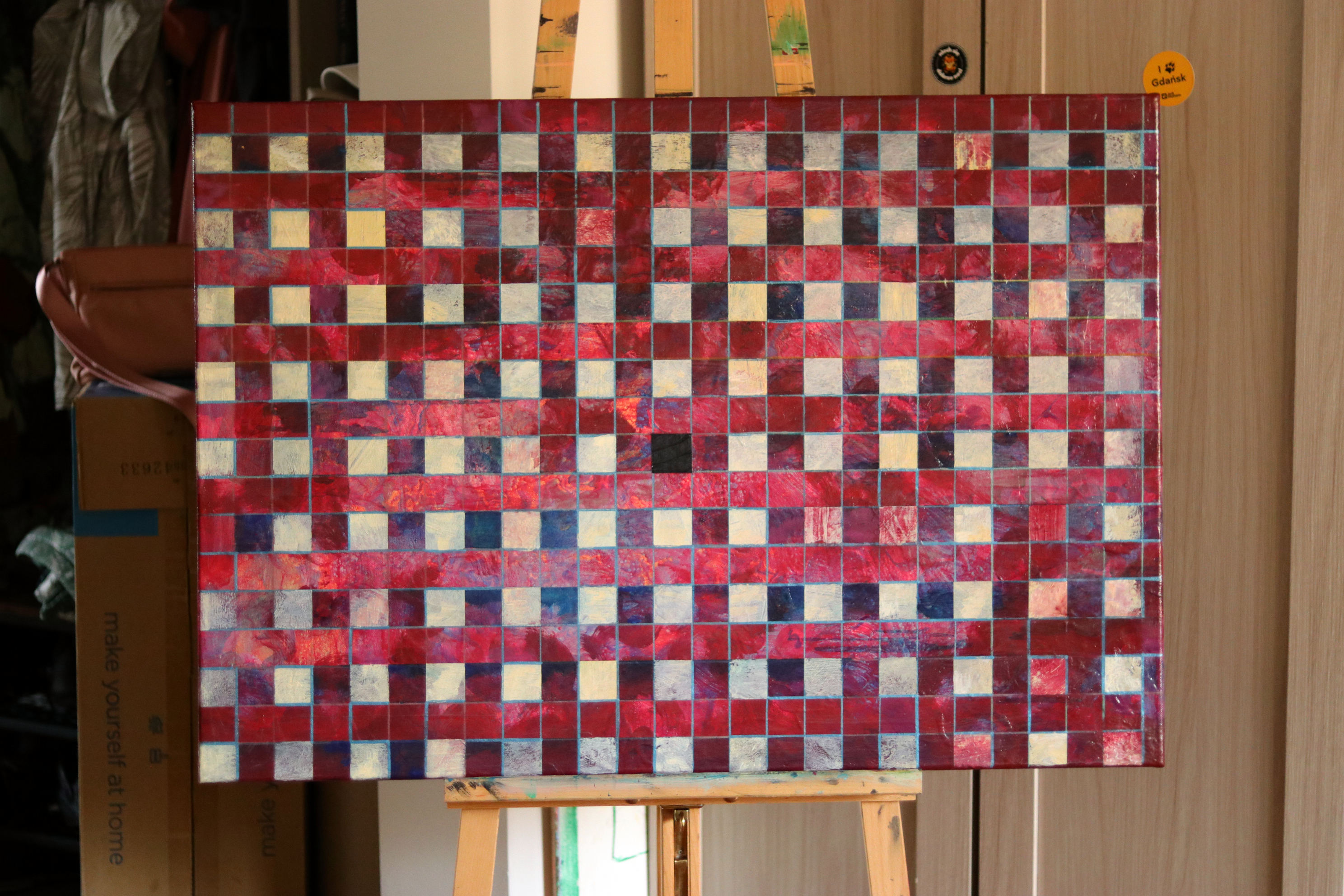 Obraz w stylu mozaiki "Martwy piksel"