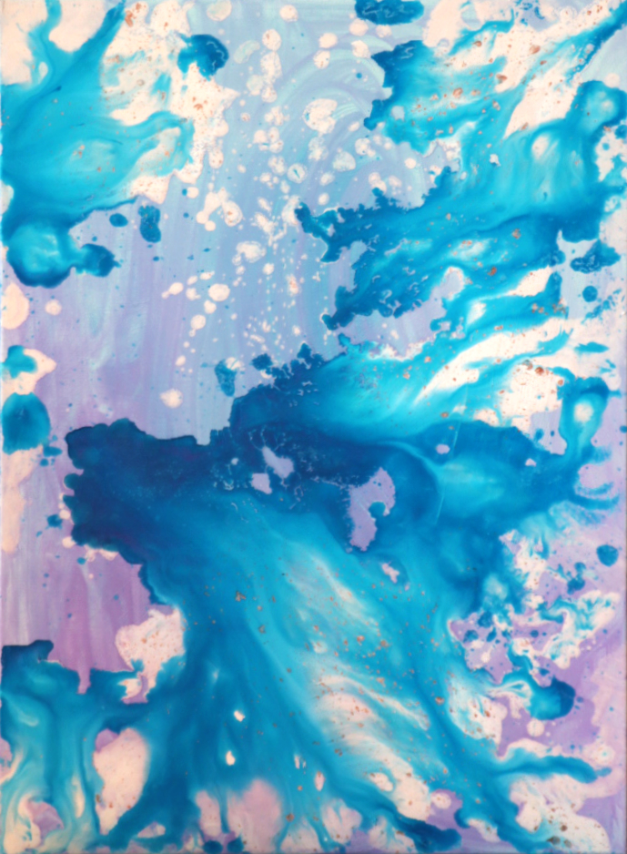 Abstrakcyjny obraz temperowy "Marzenie"