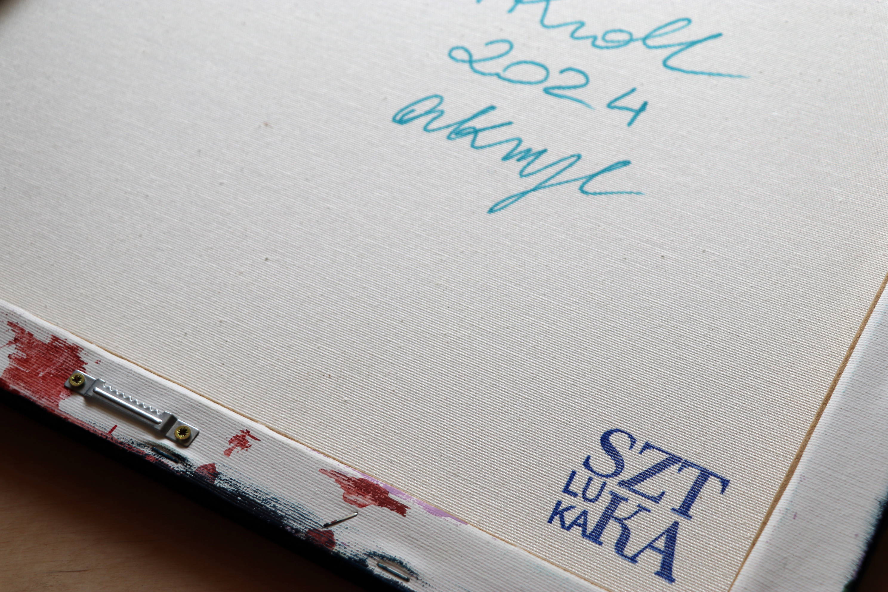 Abstrakcyjne malarstwo na płótnie "Własność"