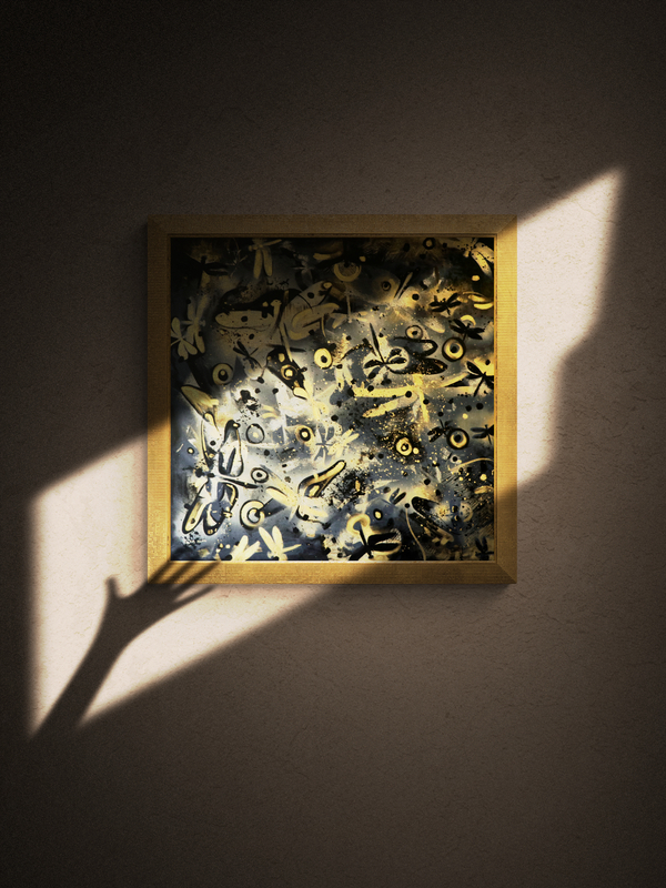 Nowoczesny obraz akrylowy "Przekleństwo niewinności: Chaos"