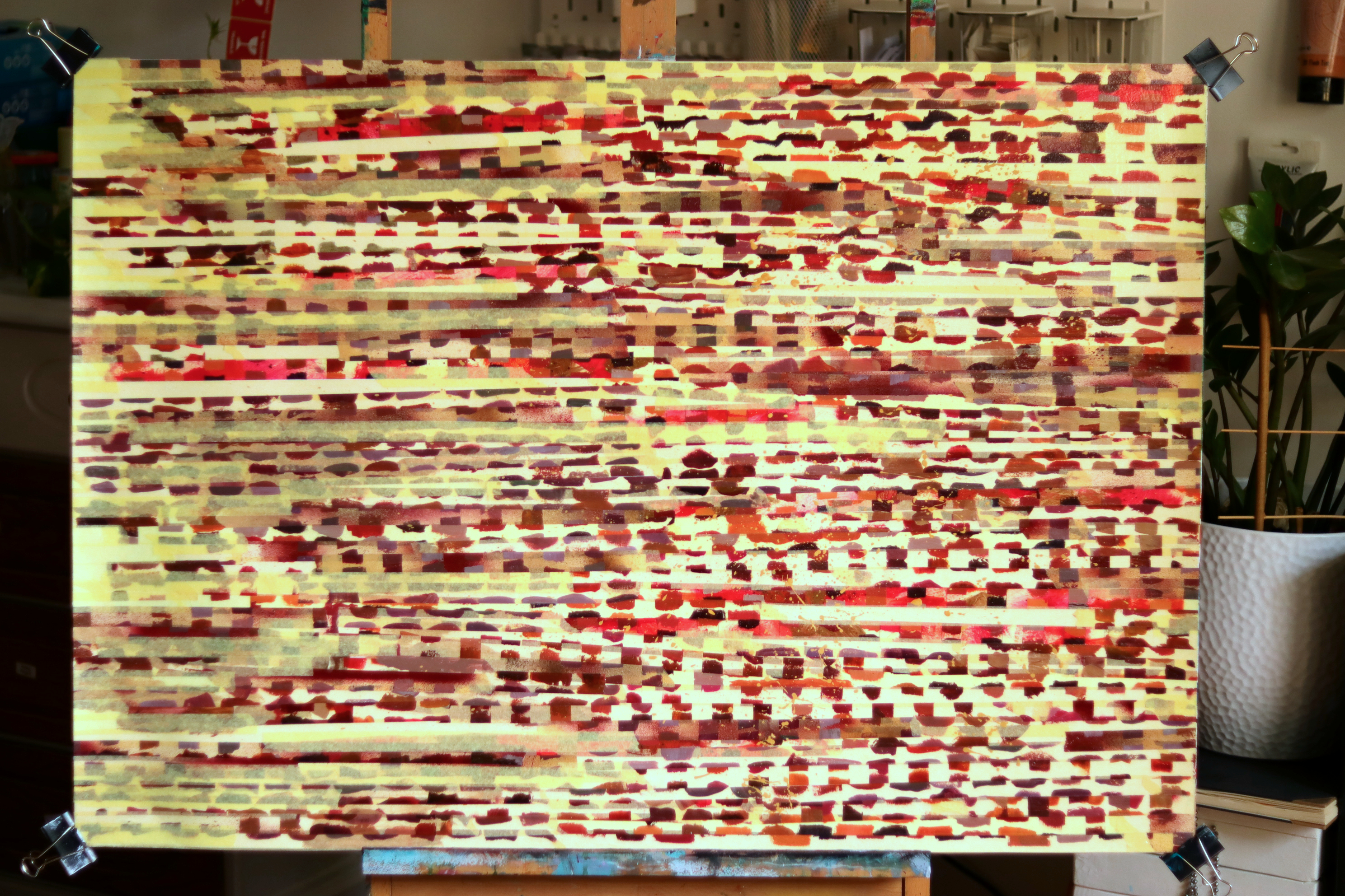 Abstrakcyjne dzieło sztuki "Elbląg Boogie Woogie"