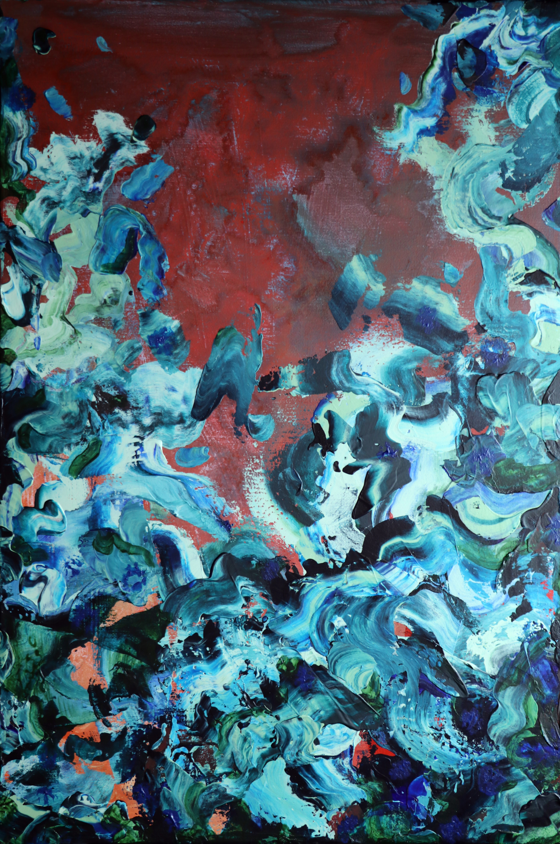 Abstrakcyjne malarstwo na płótnie "Własność"