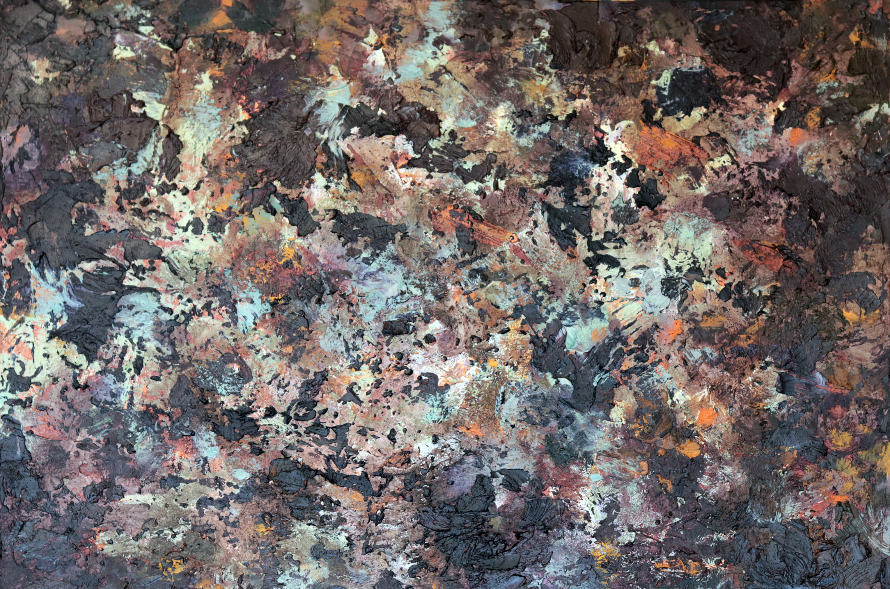 Abstrakcyjny obraz olejny