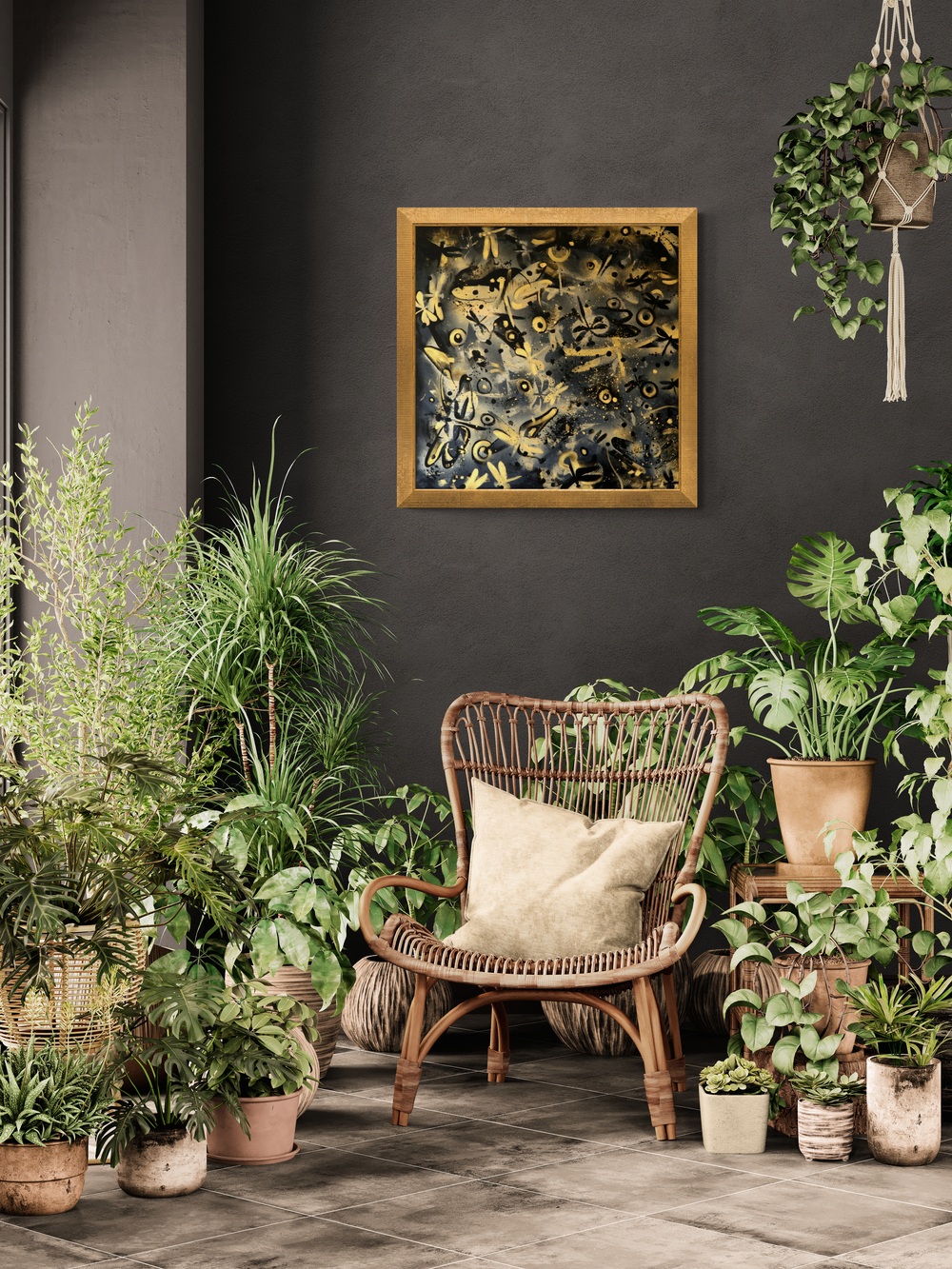 Nowoczesny obraz akrylowy "Przekleństwo niewinności: Chaos"