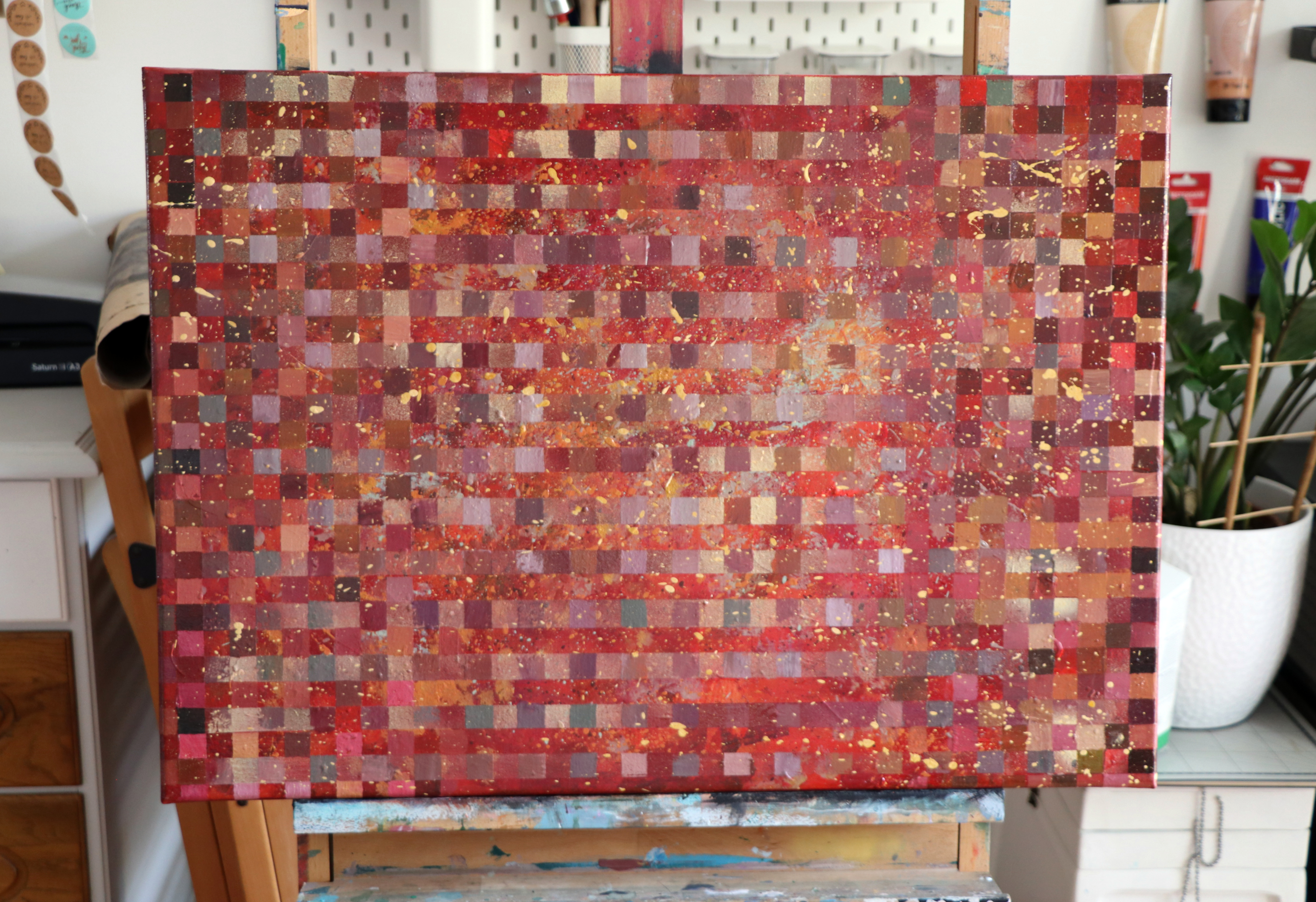 Abstrakcyjne dzieło sztuki "Zatracenie"