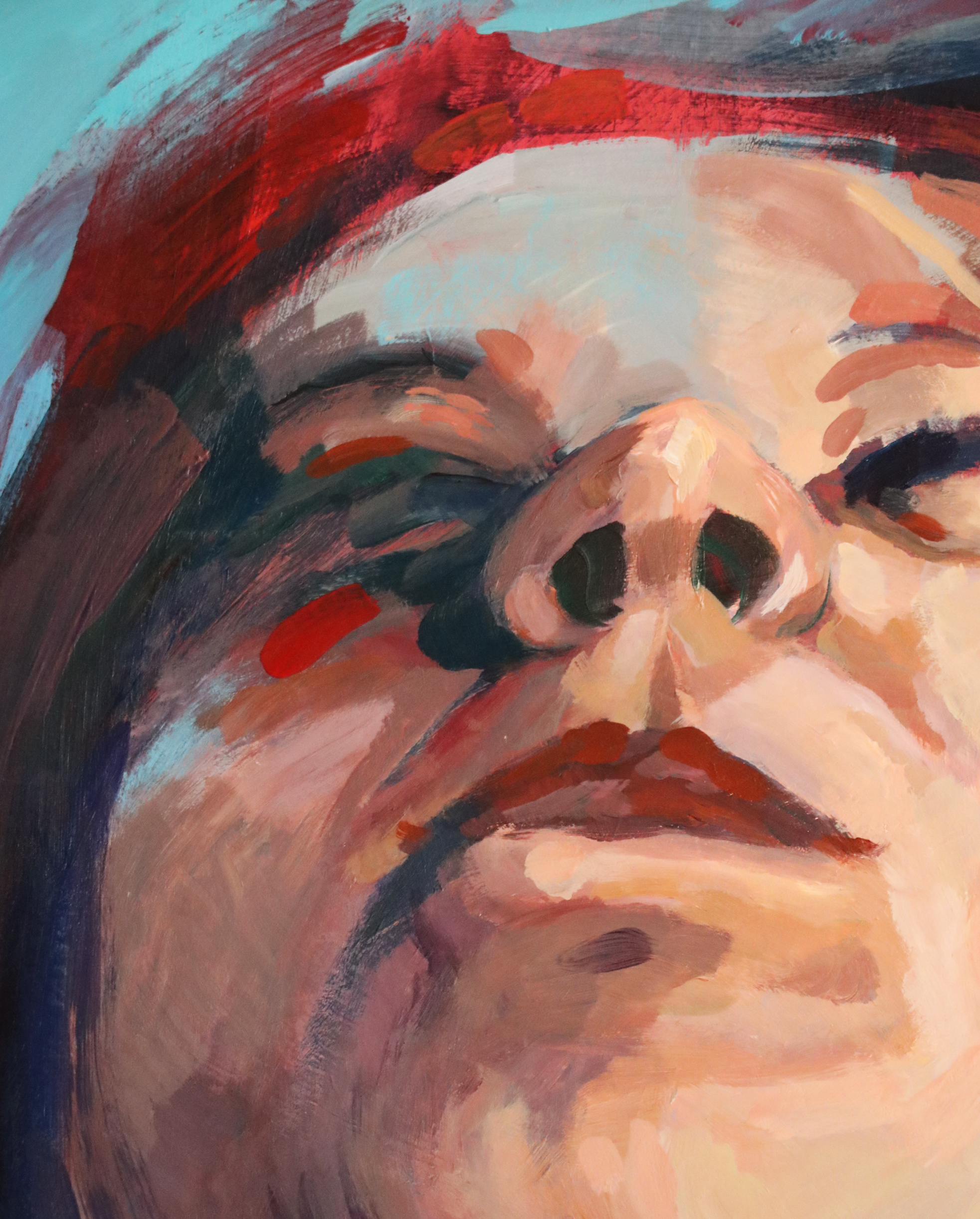 Abstrakcyjny portret kobiety "Tonąc"