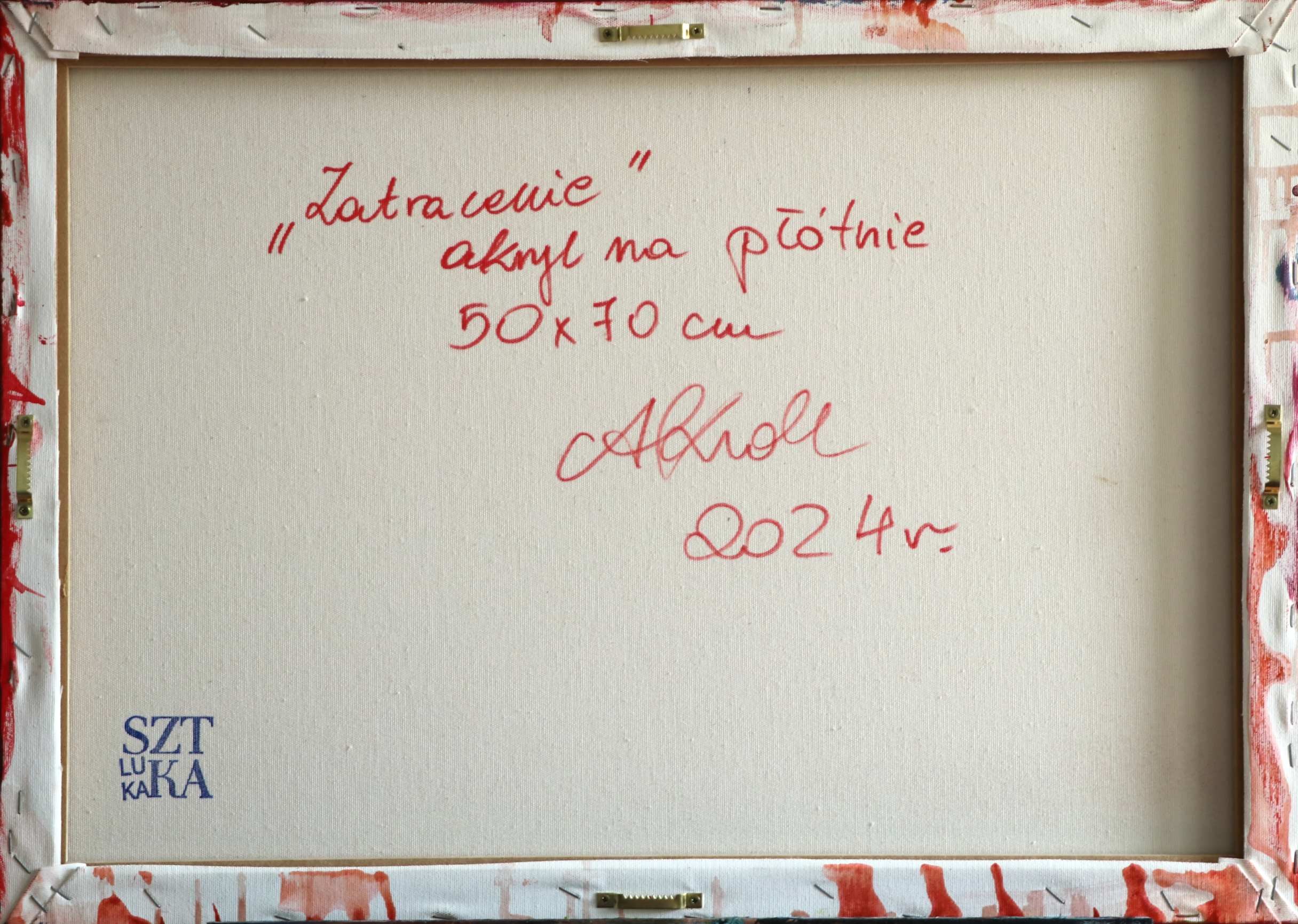 Abstrakcyjne dzieło sztuki "Zatracenie"