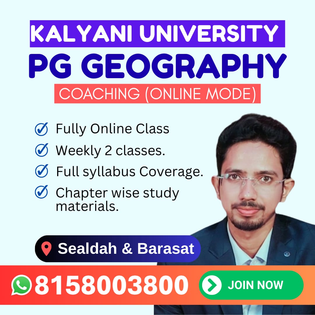 Kalyani University PG Geography Coaching (Online)