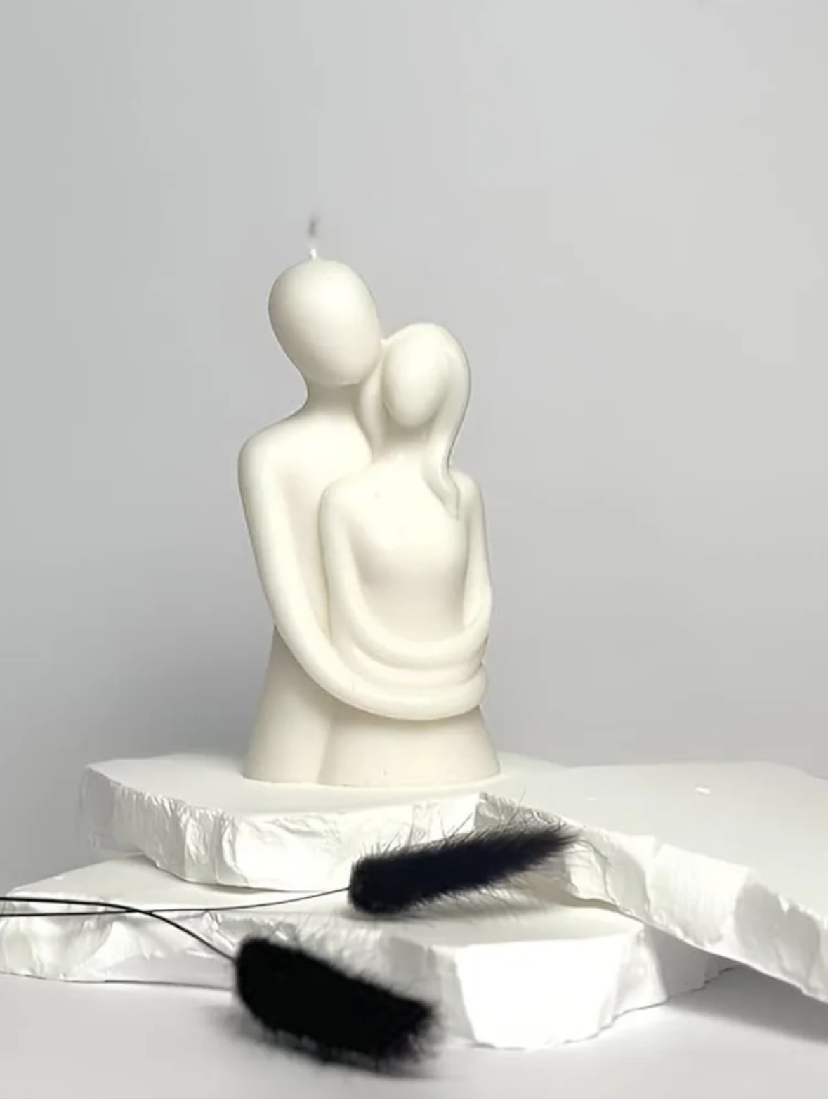 Romantic Couple Sculpture Candle