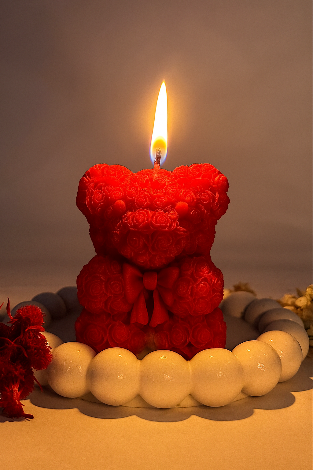 Teddy Bear Shaped Candle