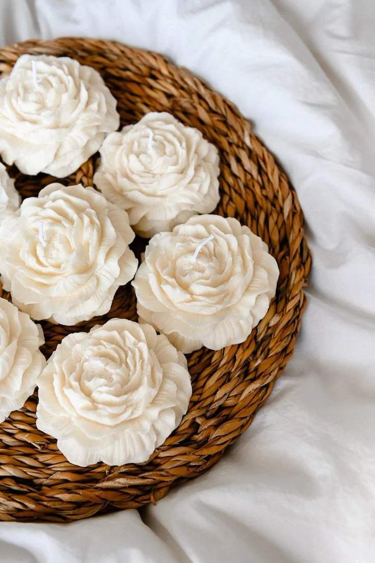 Peony Flower Scented Candle