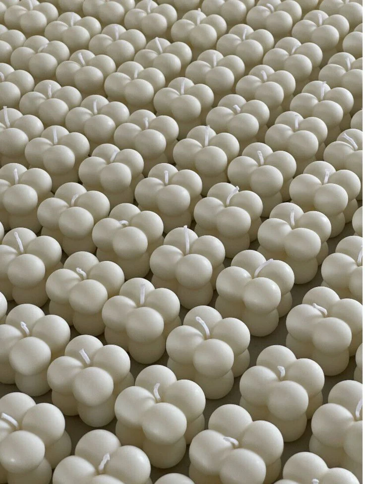 Bubble Cube Candle set of 3