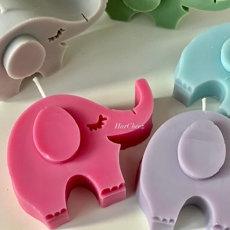 Elephant Shaped Decorative Candles