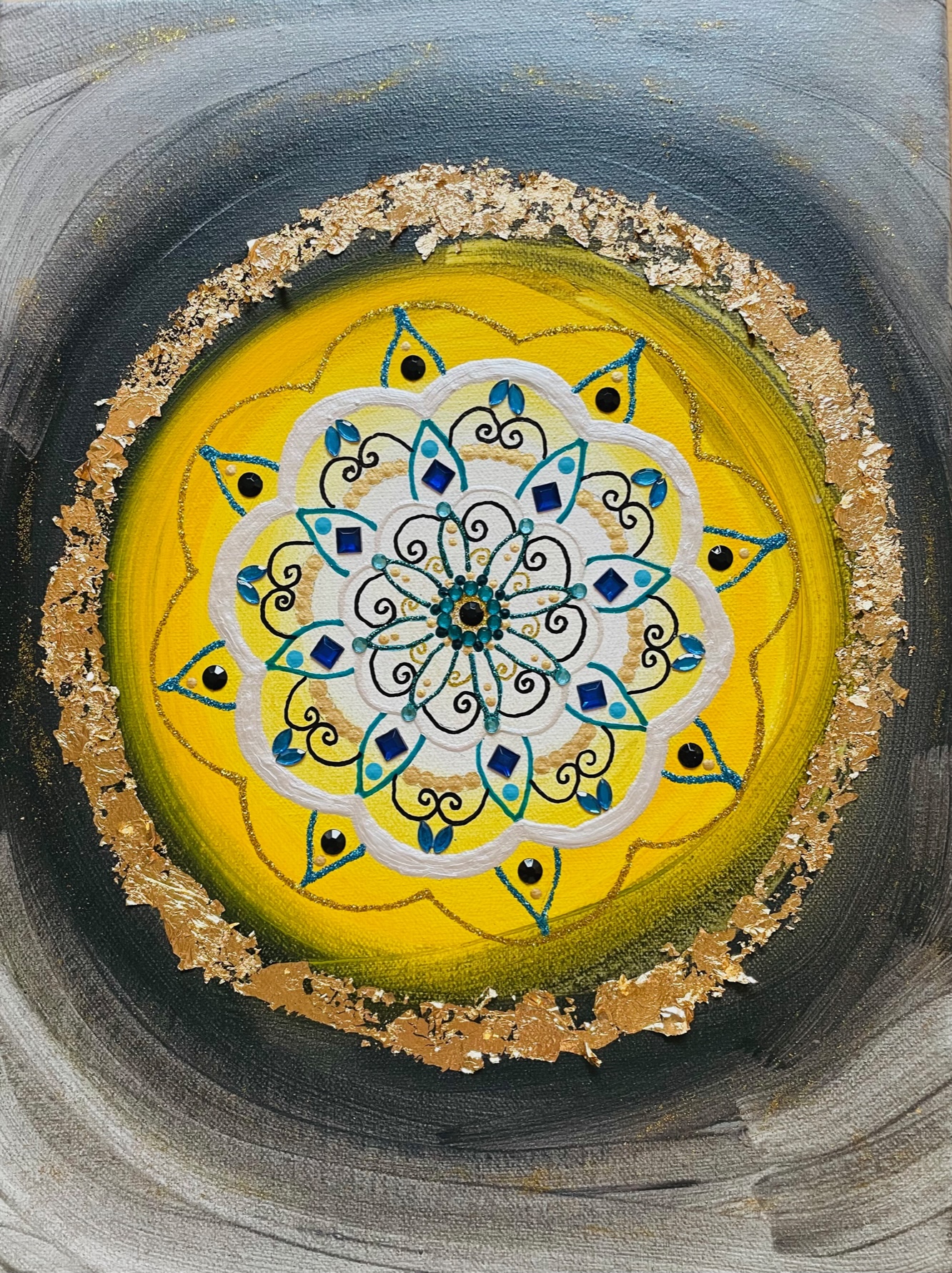 Mandala večje platno