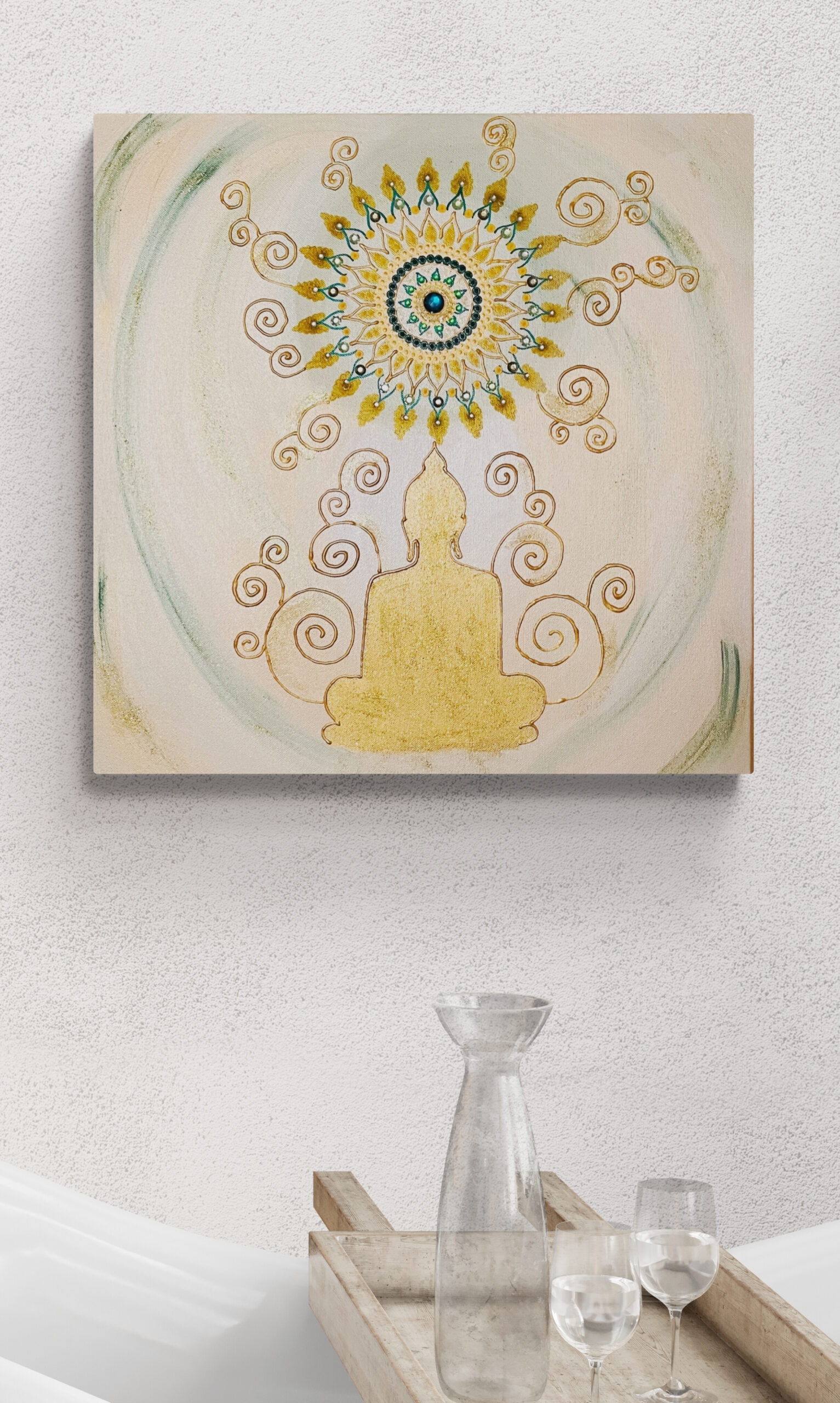Mandala večje platno