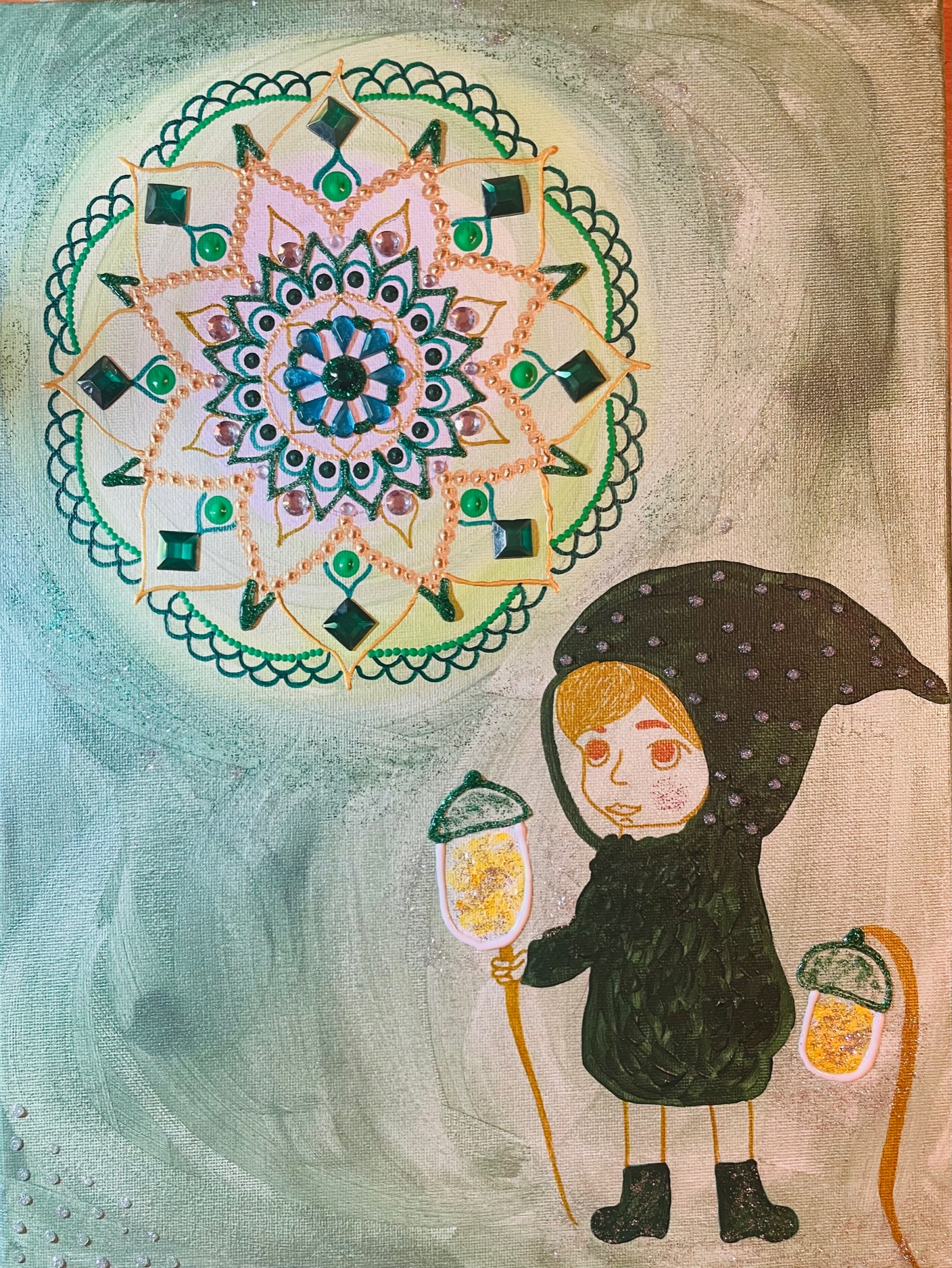 Mandala manjše platno