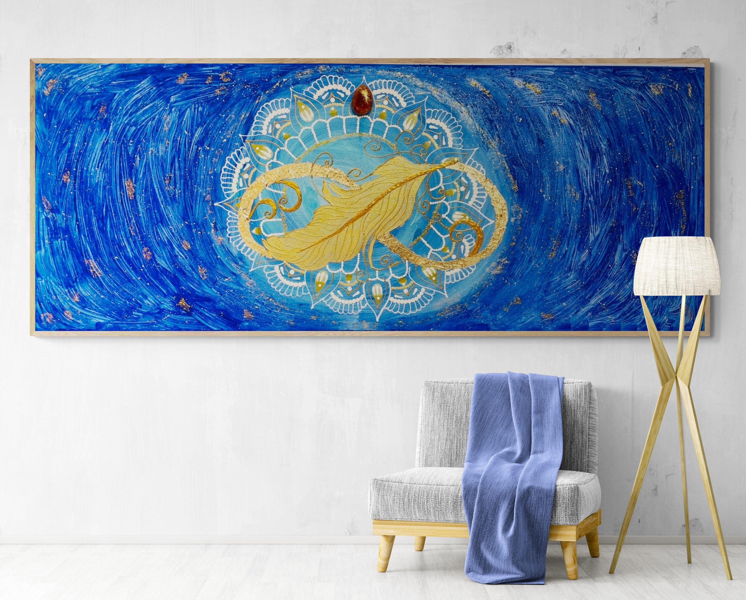 Mandala večje platno