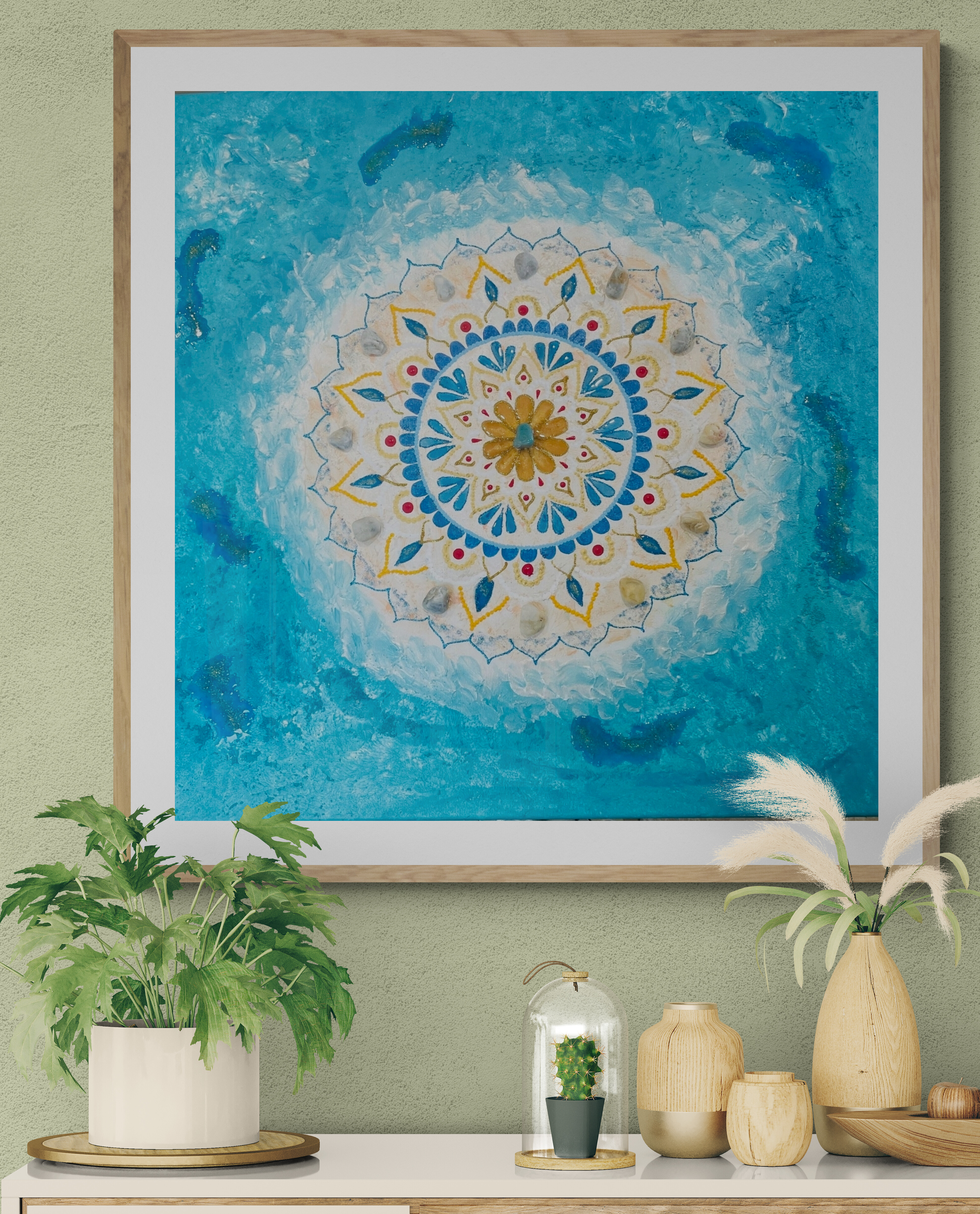 Mandala večje platno