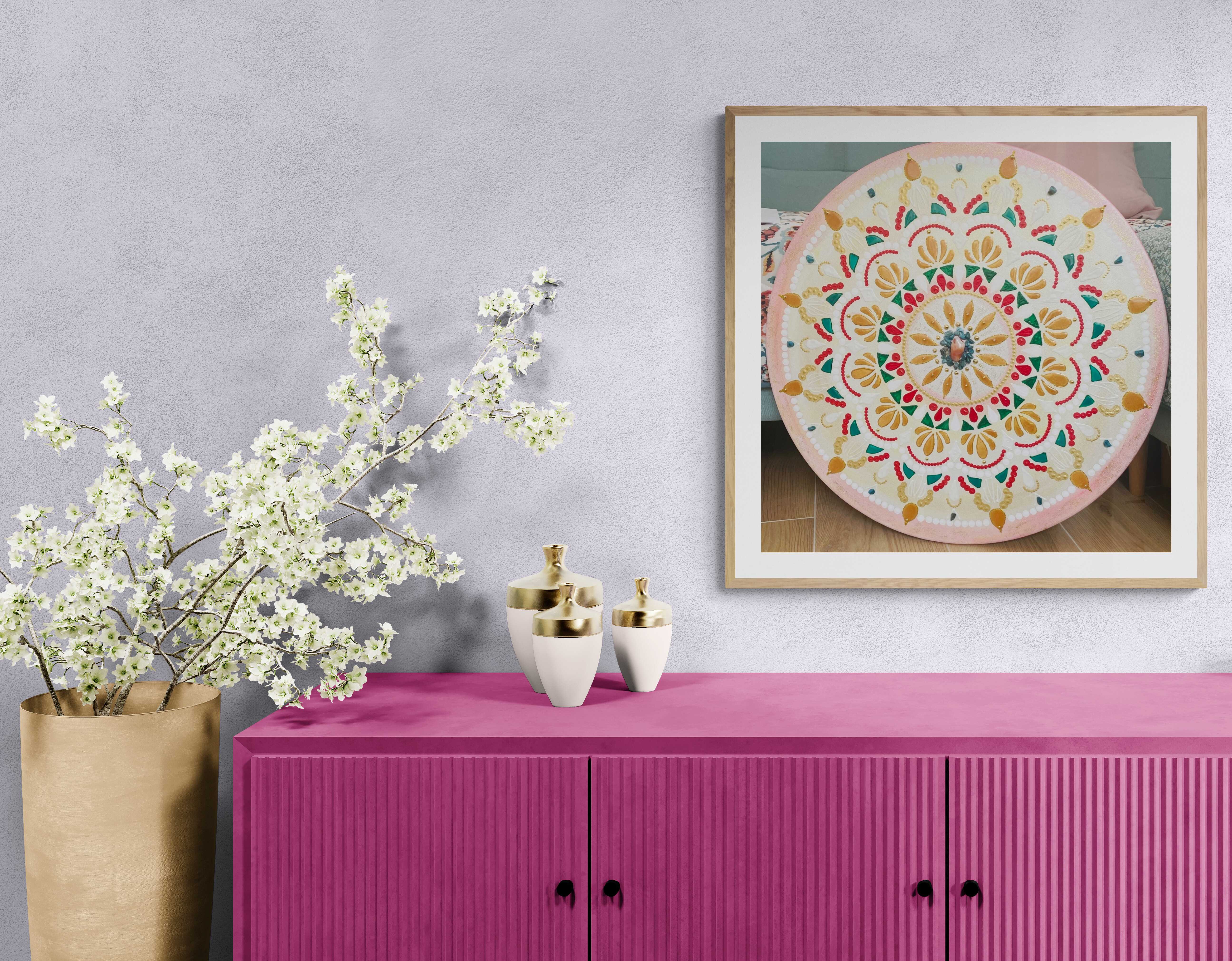 Mandala večje platno