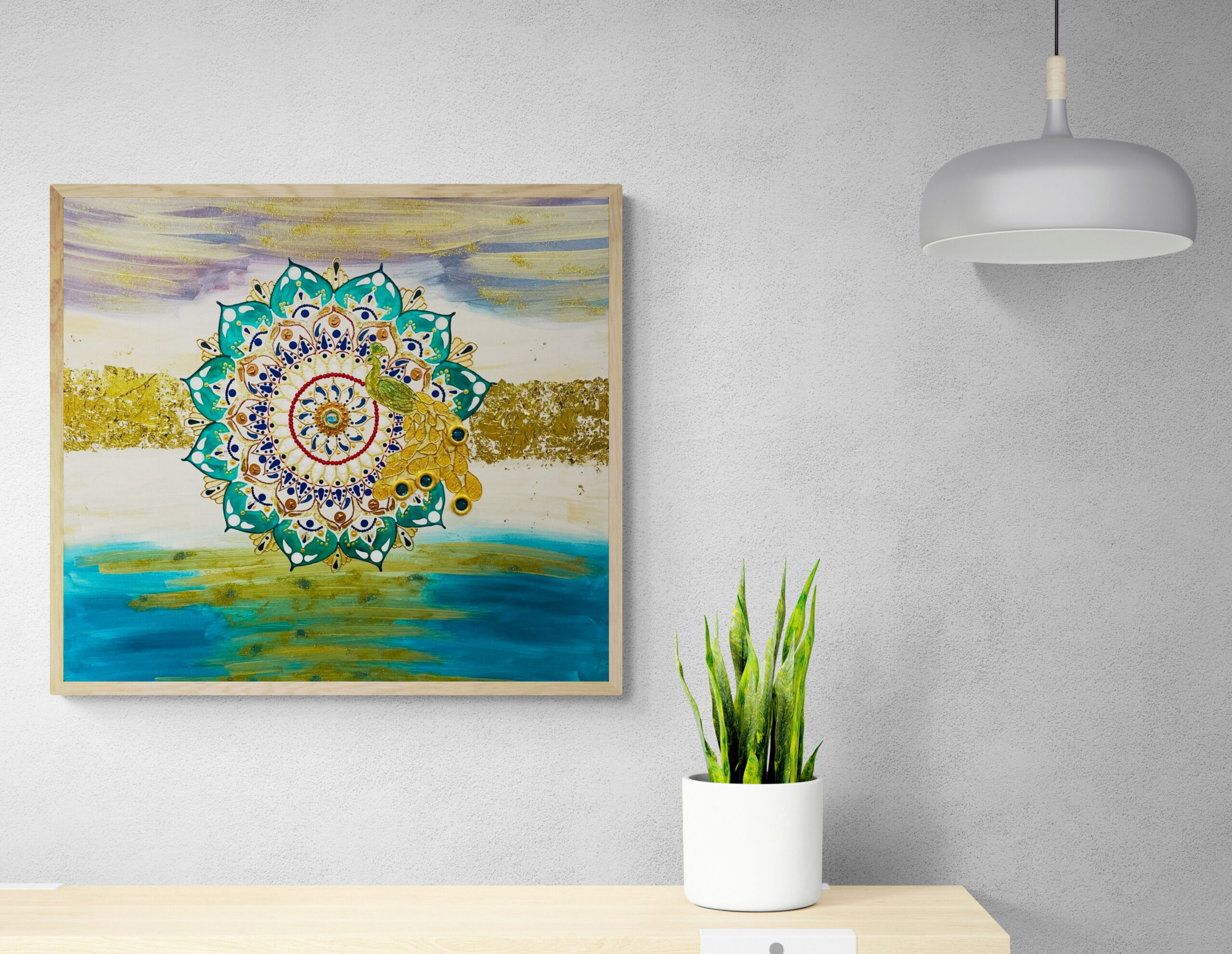 Mandala večje platno