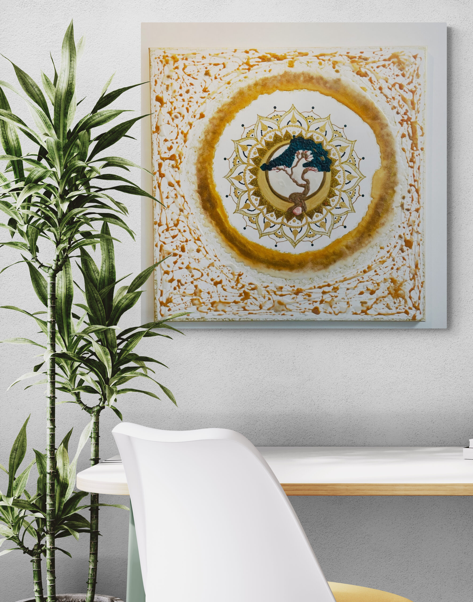 Mandala večje platno