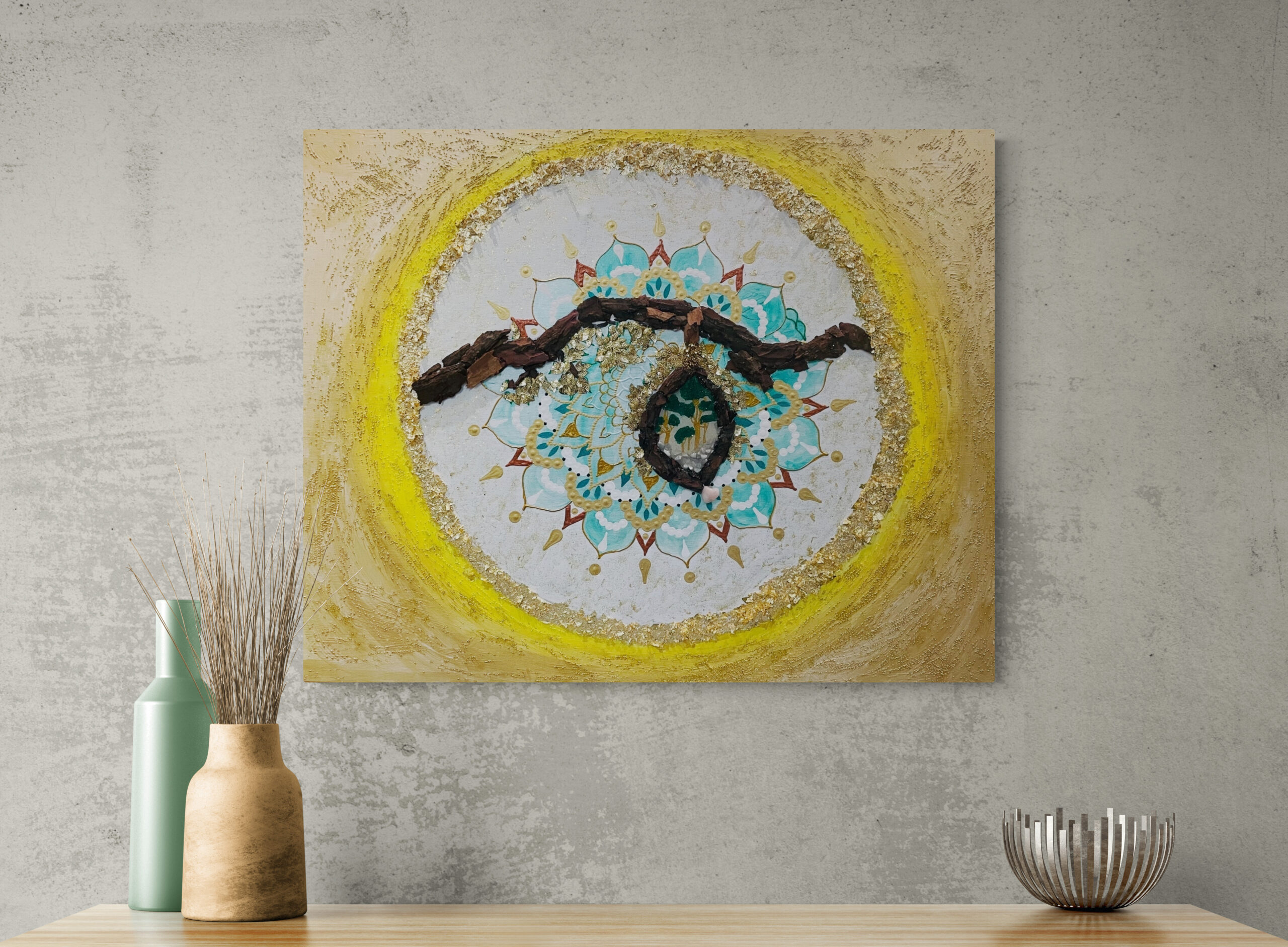 Mandala večje platno