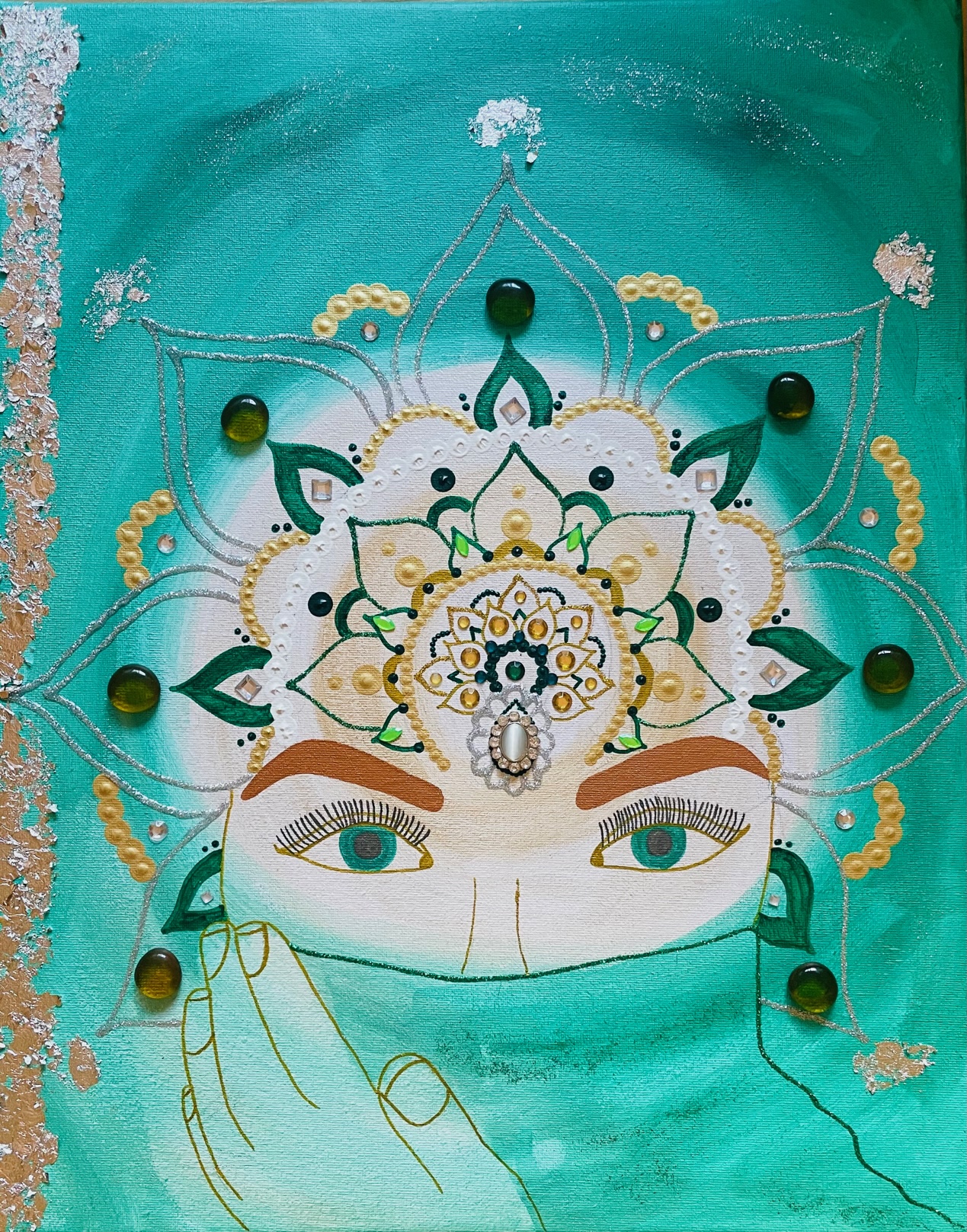 Mandala večje platno