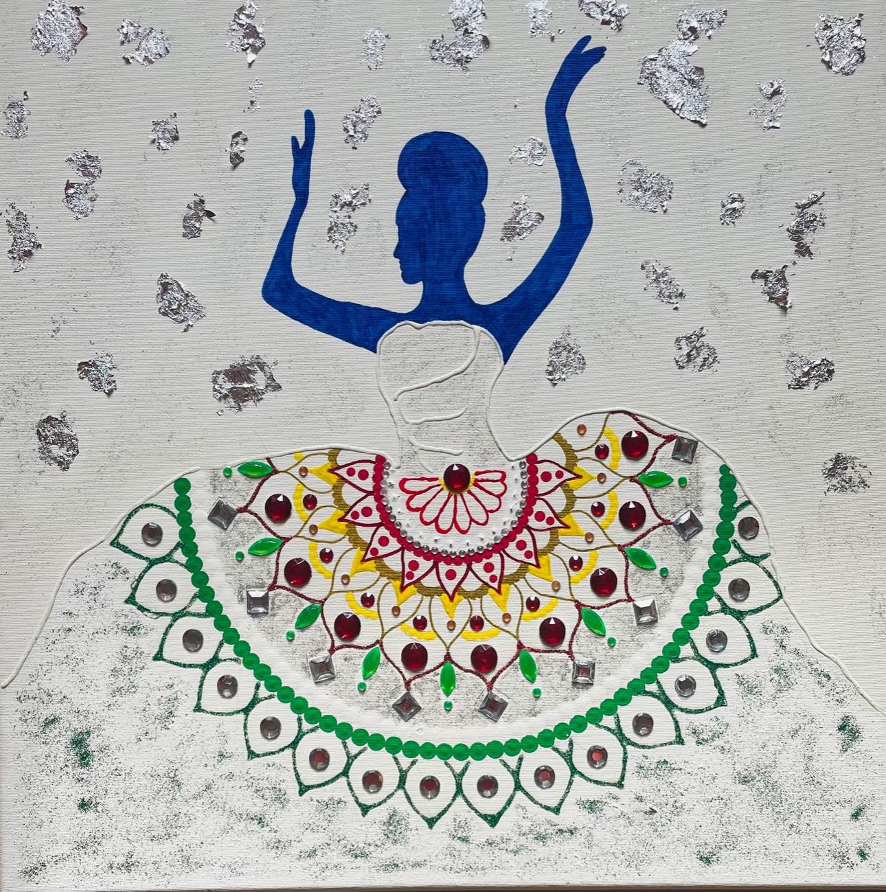 Mandala večje platno