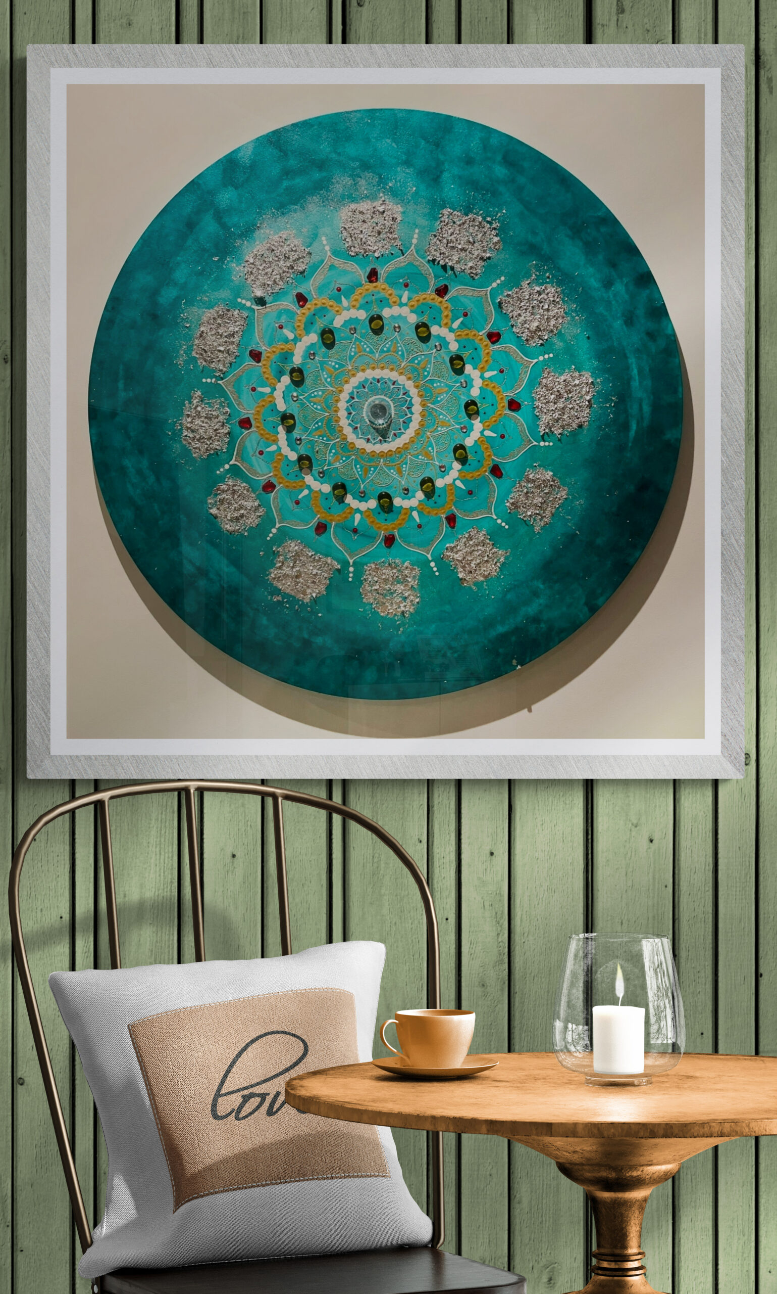 Mandala večje platno