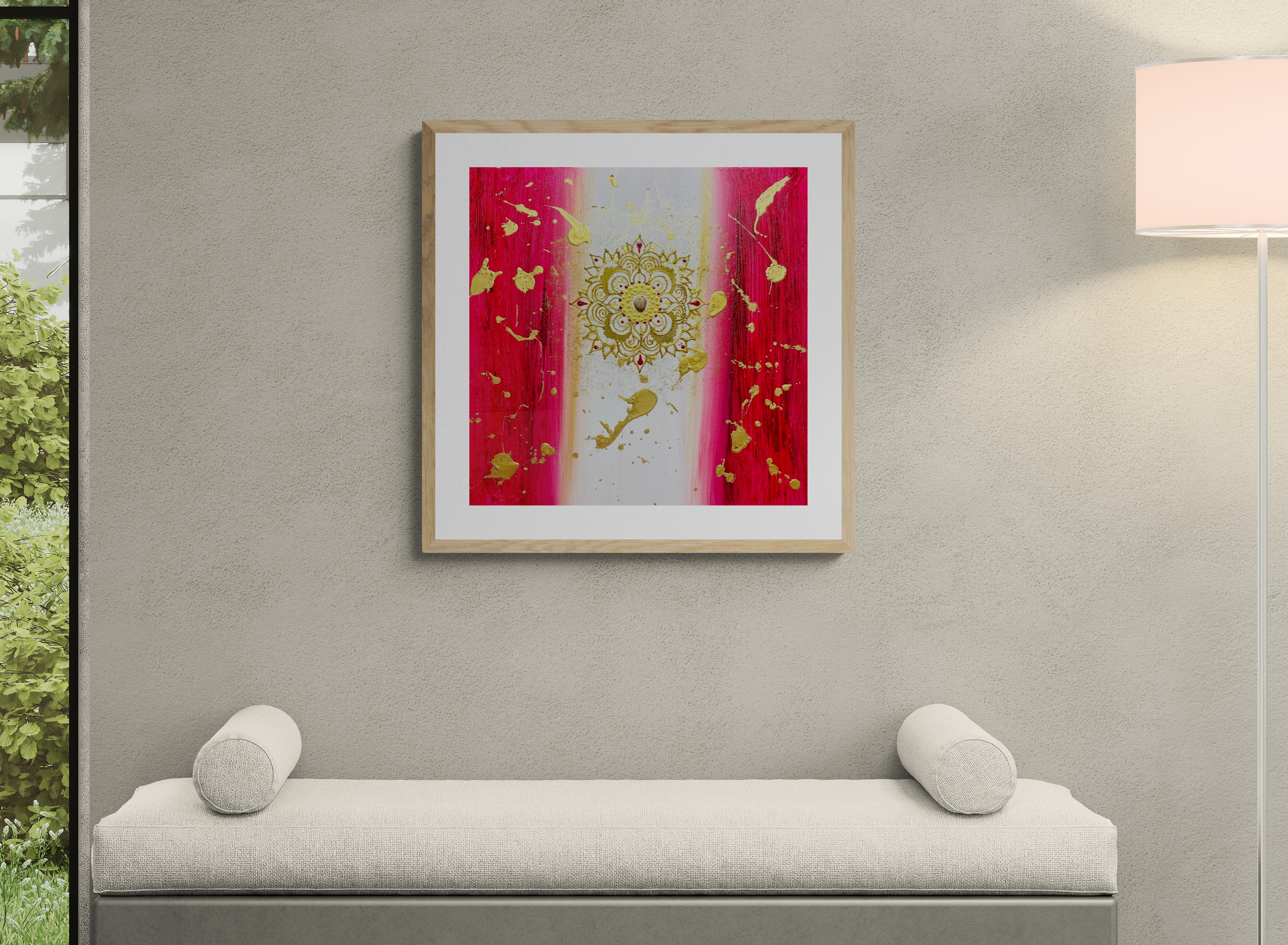 Mandala večje platno