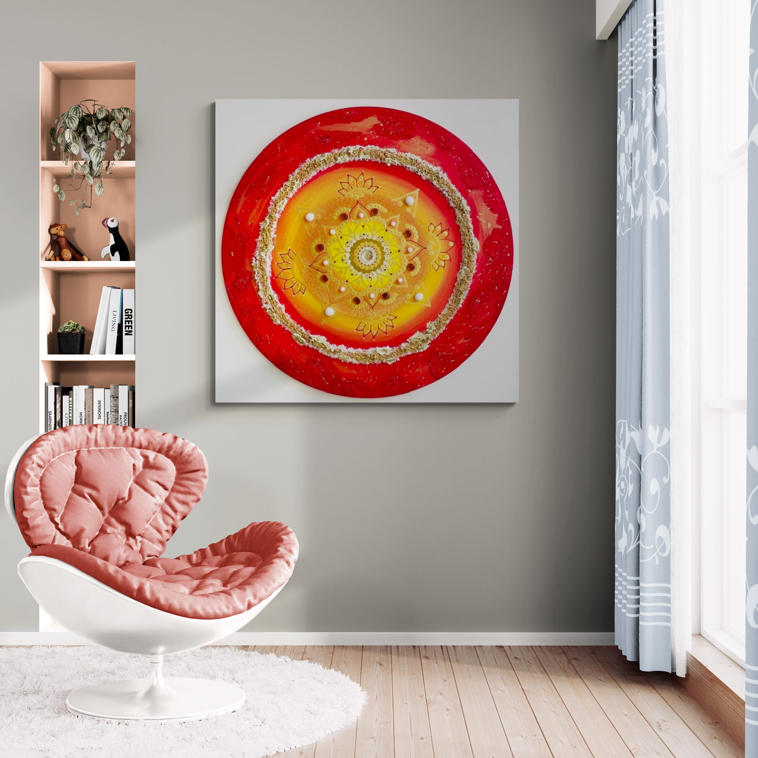 Mandala večje platno