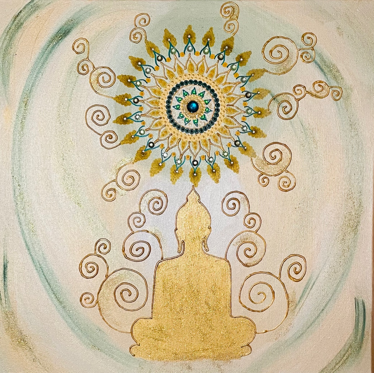 Mandala večje platno
