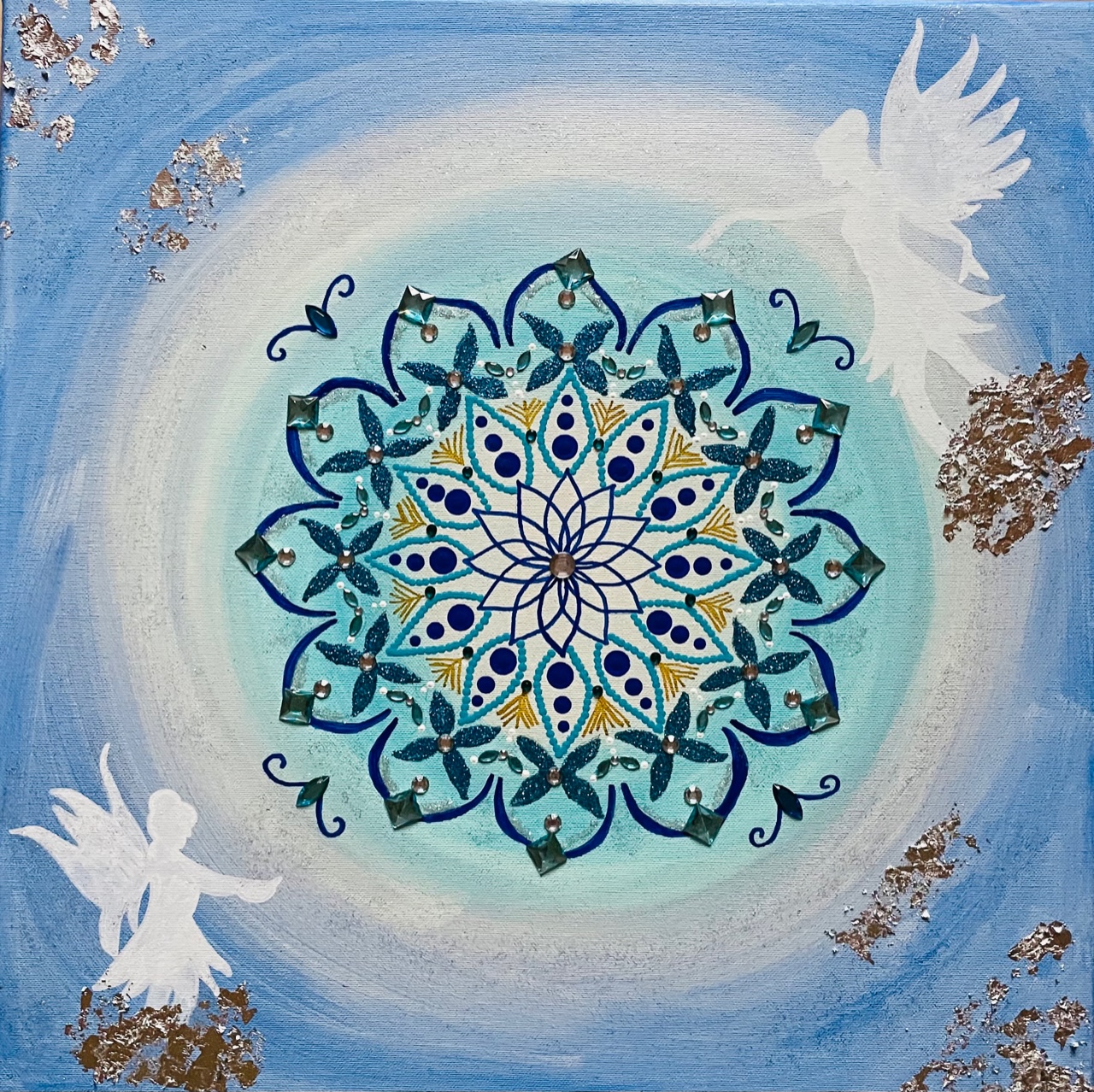 Mandala večje platno
