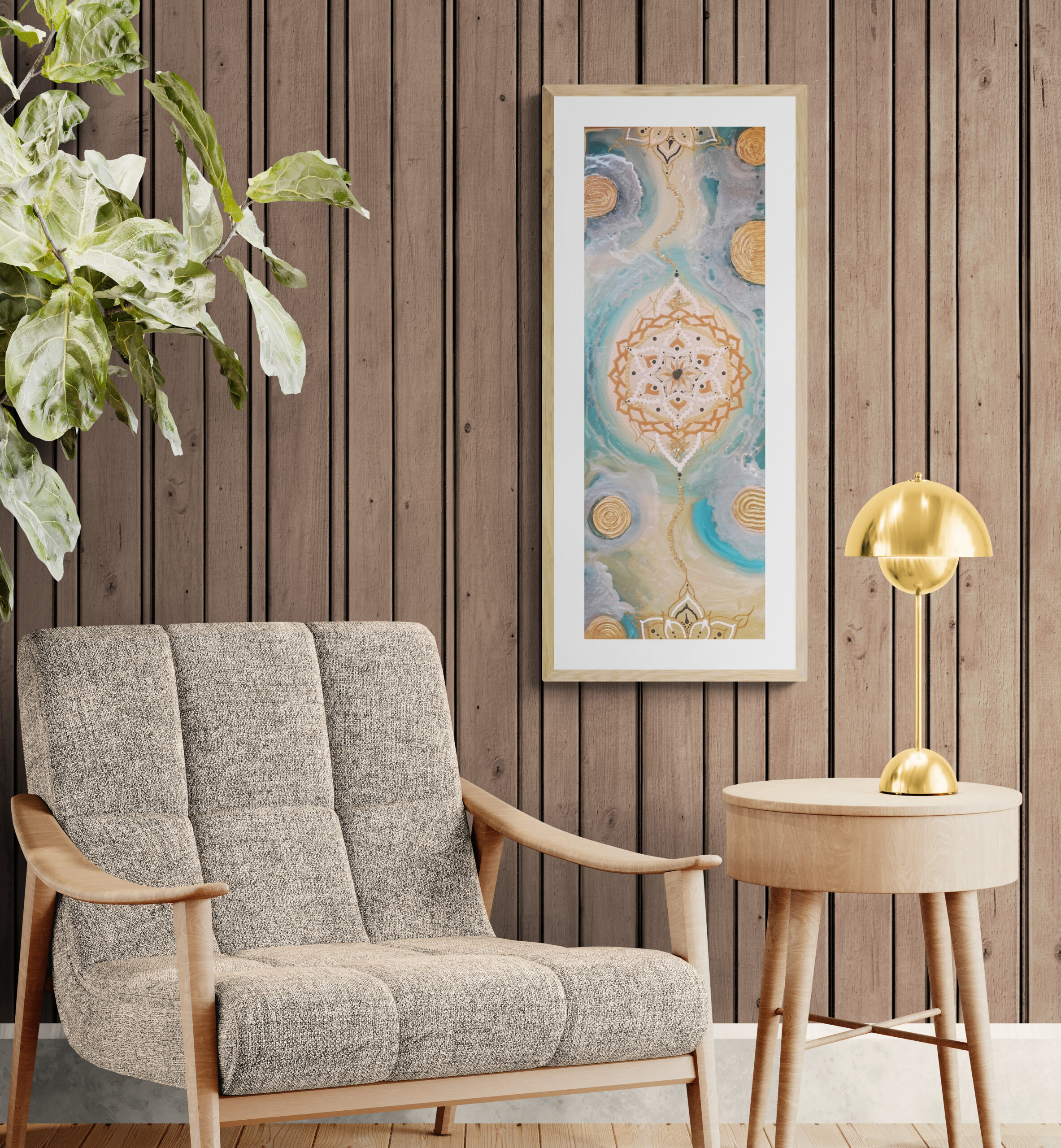 Mandala večje platno