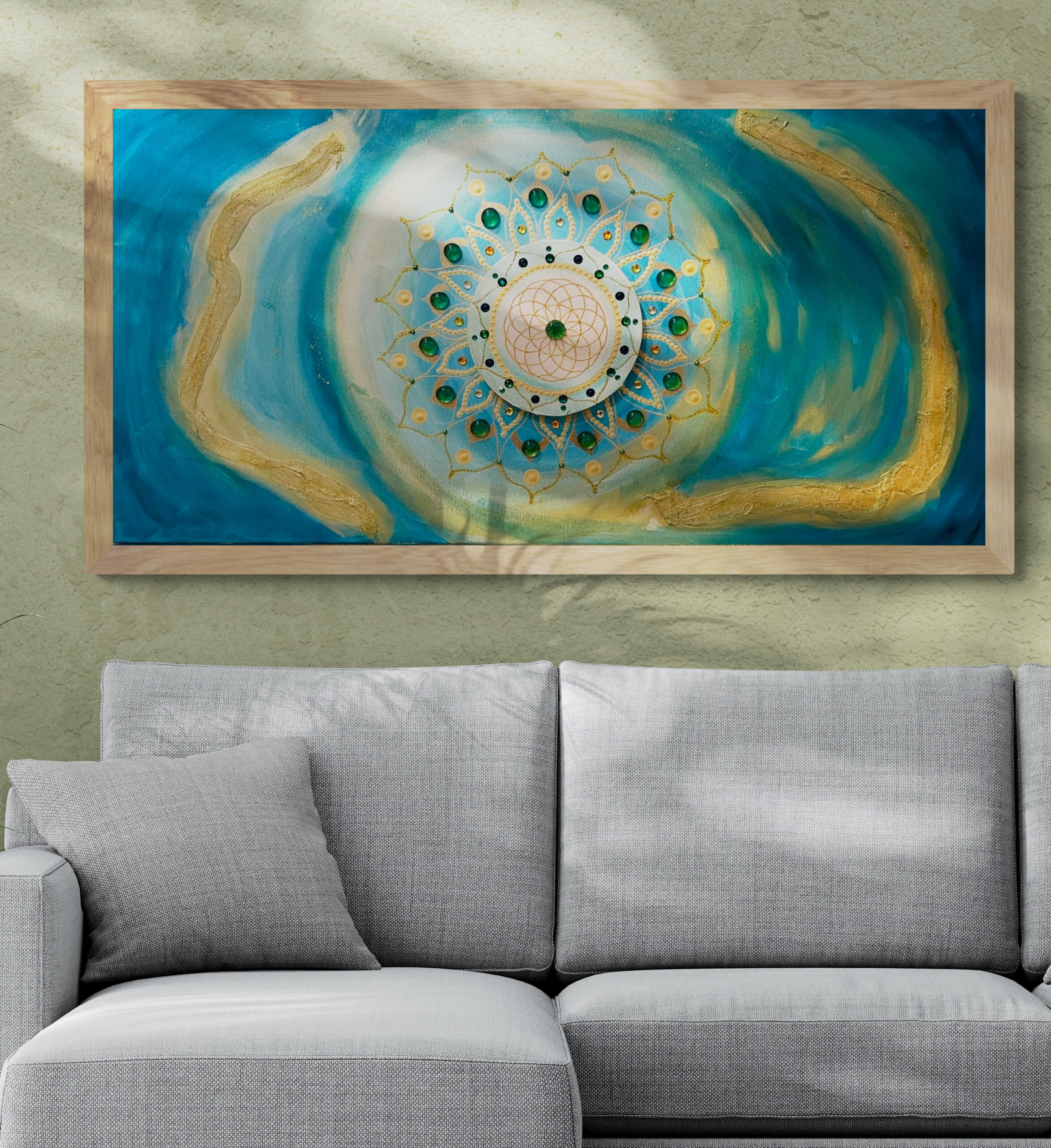 Mandala večje platno