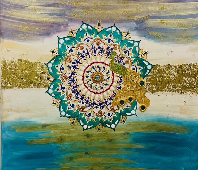 Mandala večje platno