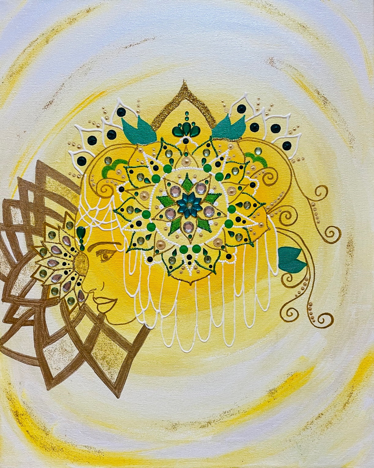 Mandala večje platno