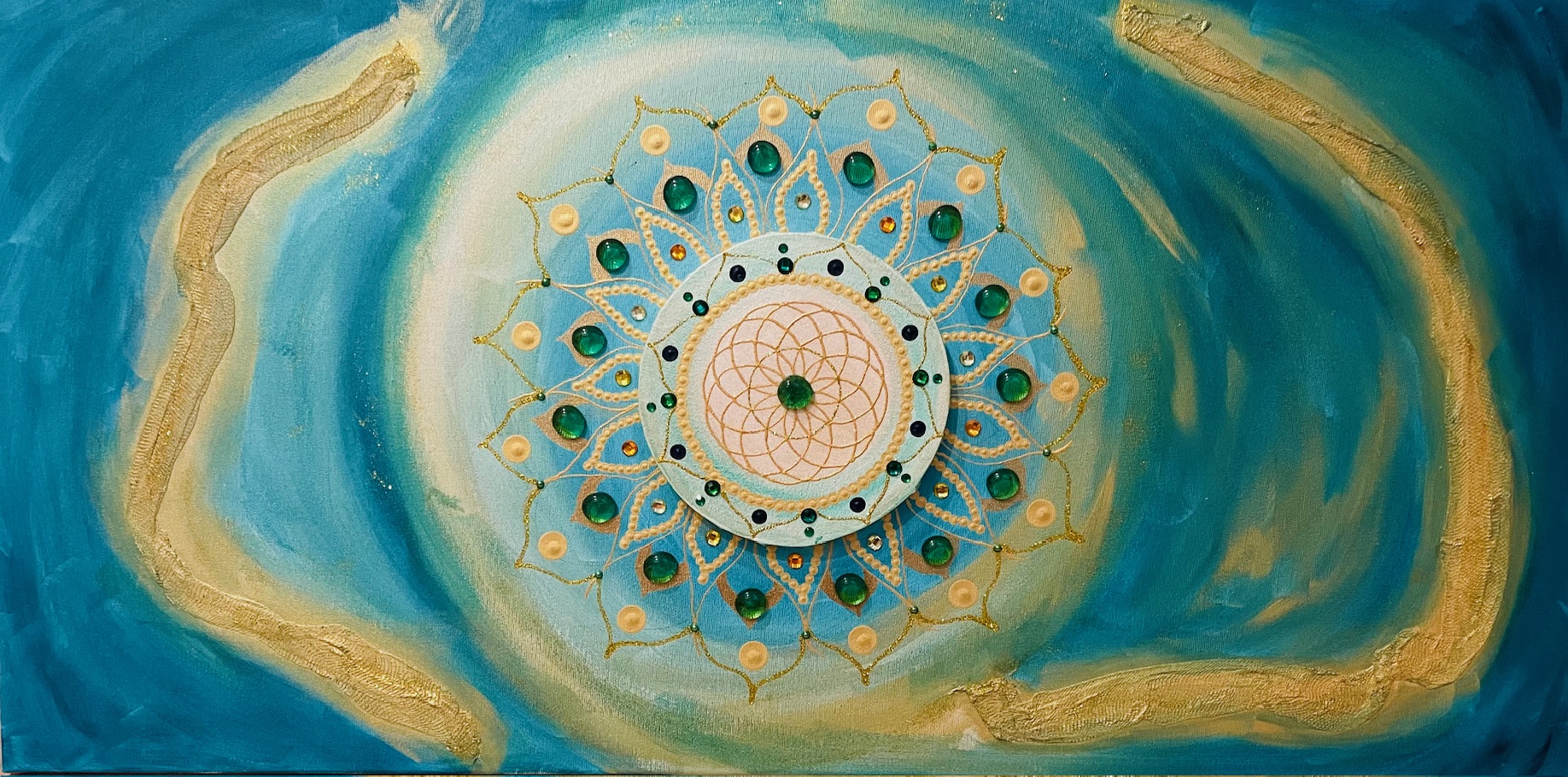 Mandala večje platno
