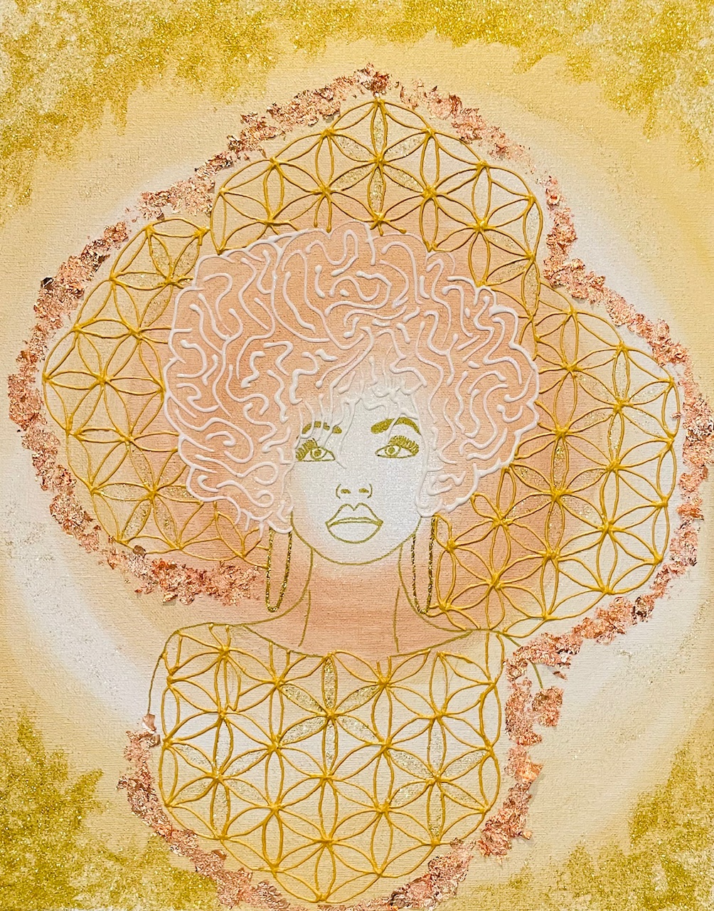 Mandala večje platno