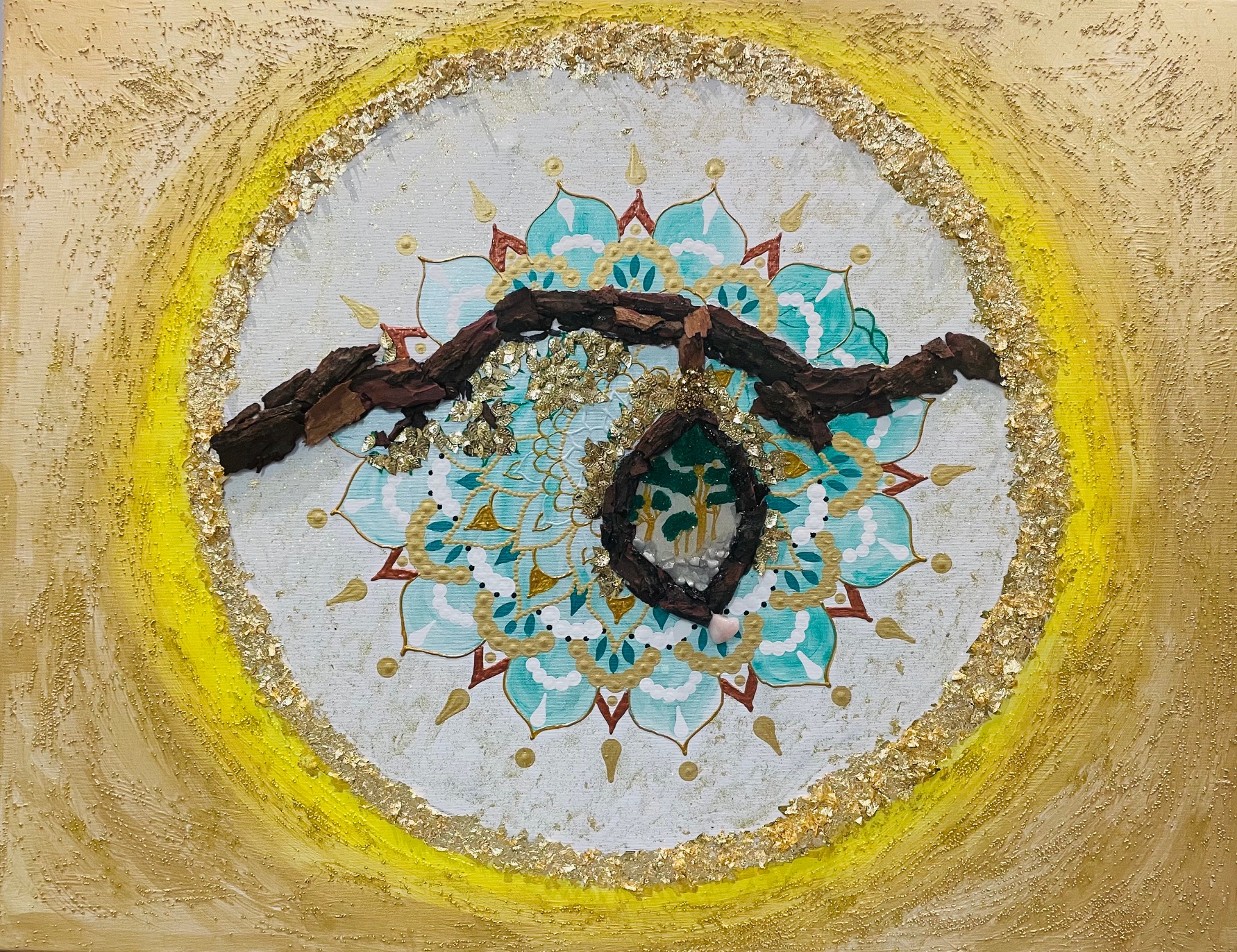 Mandala večje platno