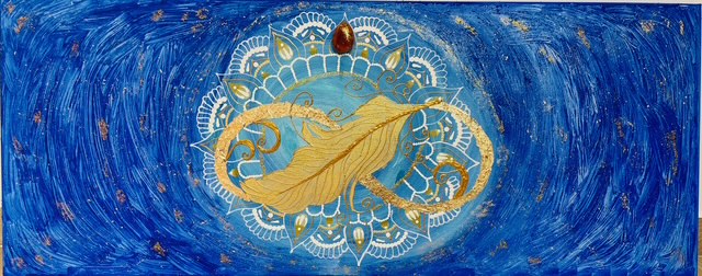 Mandala večje platno