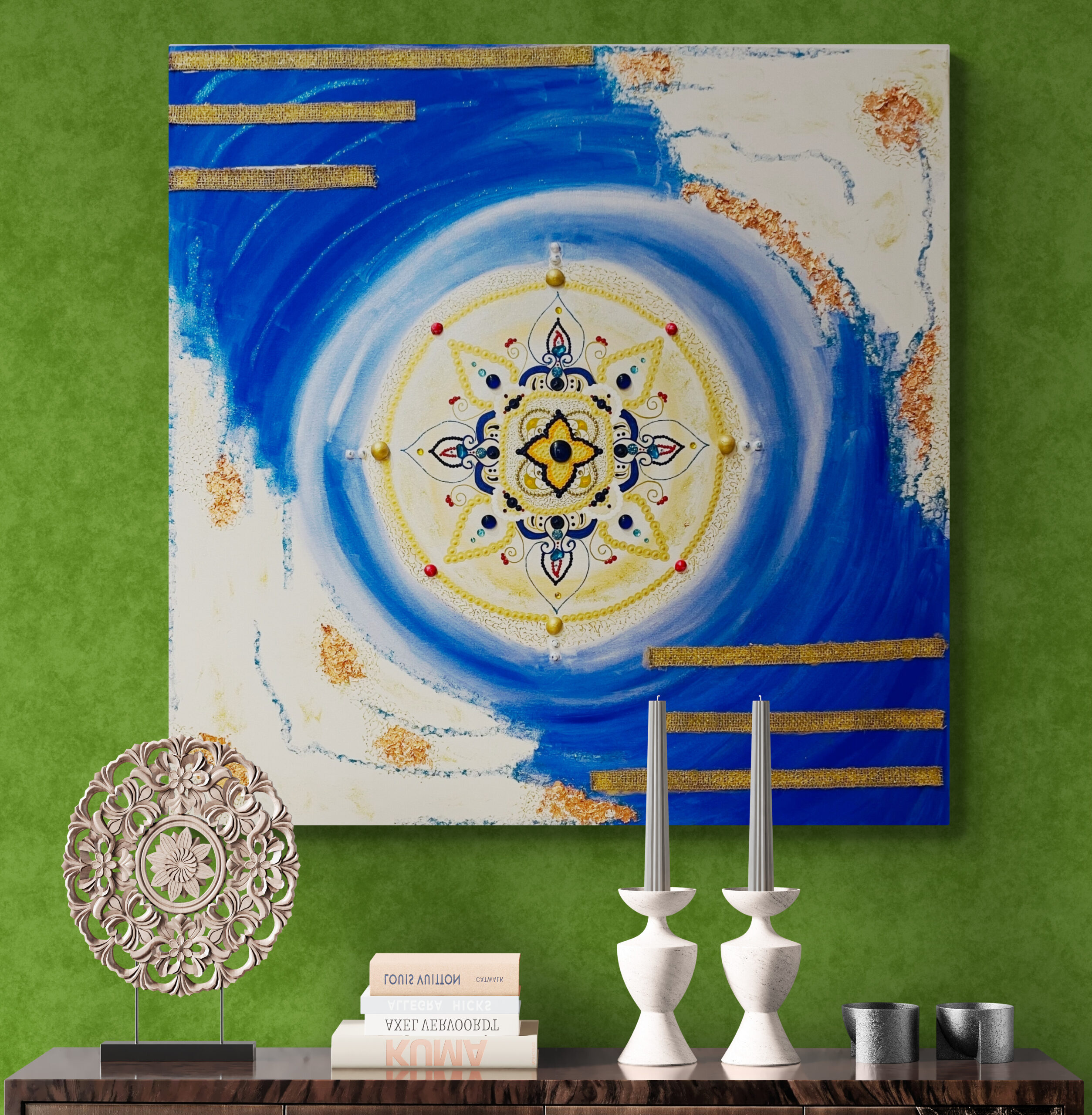 Mandala večje platno