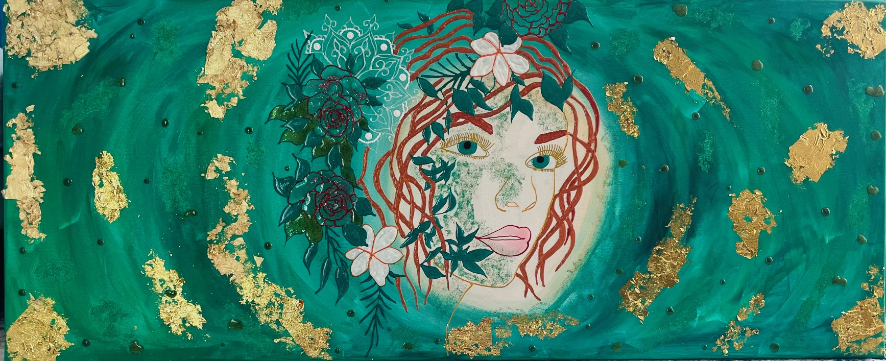 Mandala večje platno