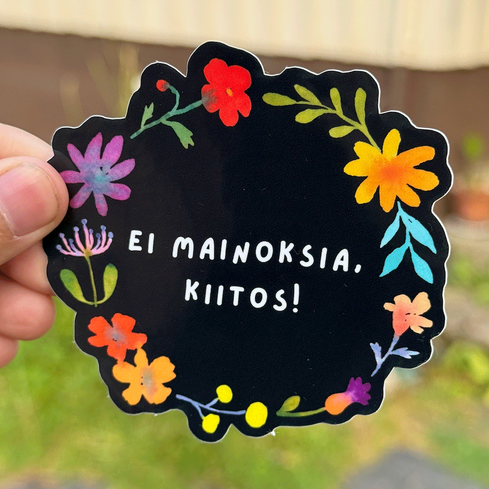 Ei Mainoksia (No Advertisements) Sticker