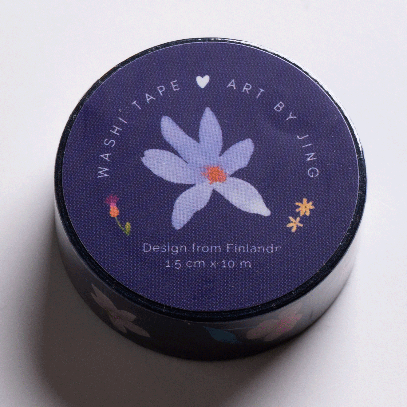 Midnight Garden Floral Washi Tape