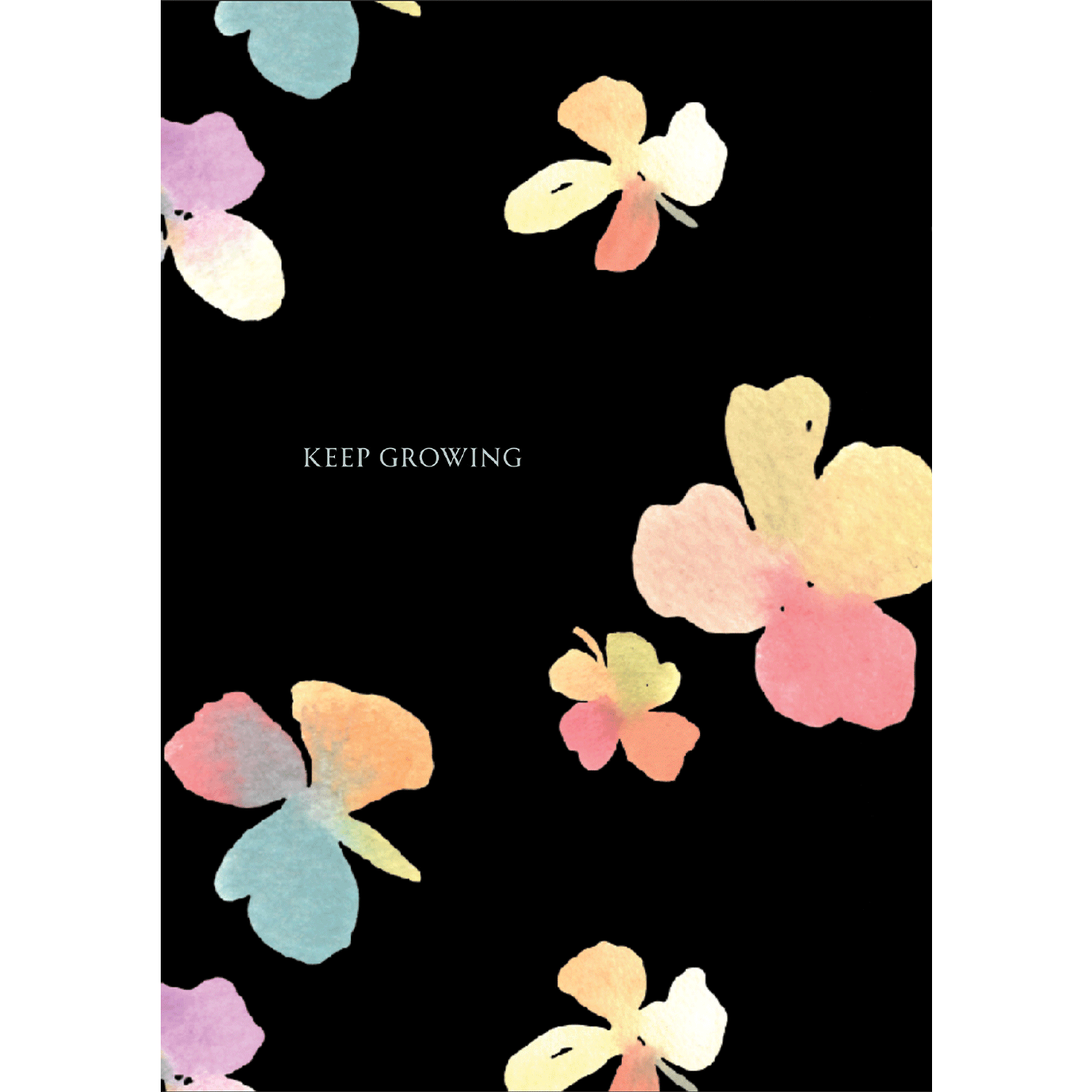 Keep Growing Floral Postcard