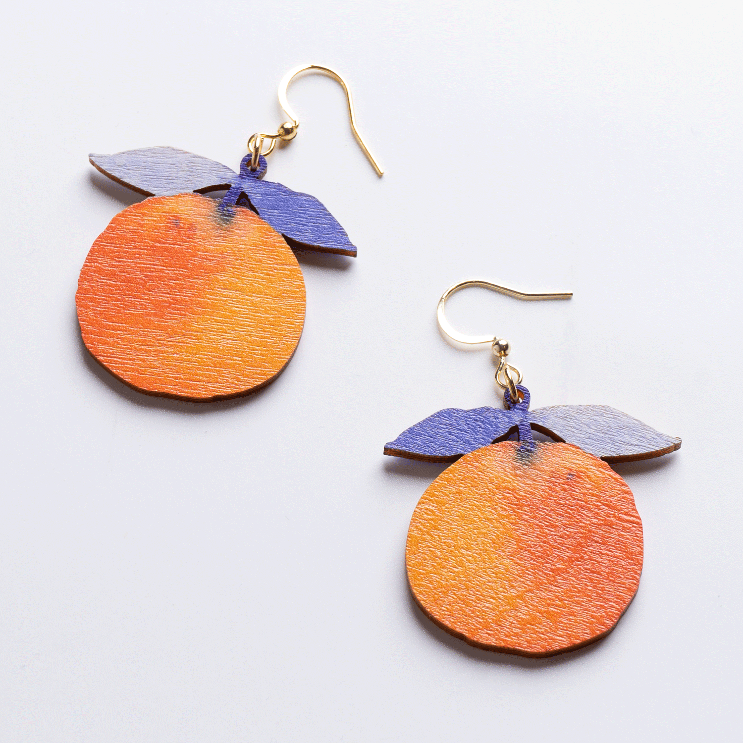 Clementine Wooden Earrings