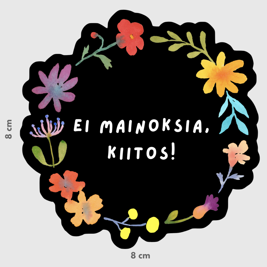 Ei Mainoksia (No Advertisements) Sticker