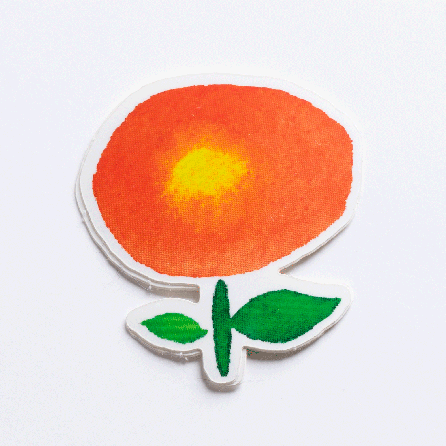 Red Sun Flower Vinyl Sticker