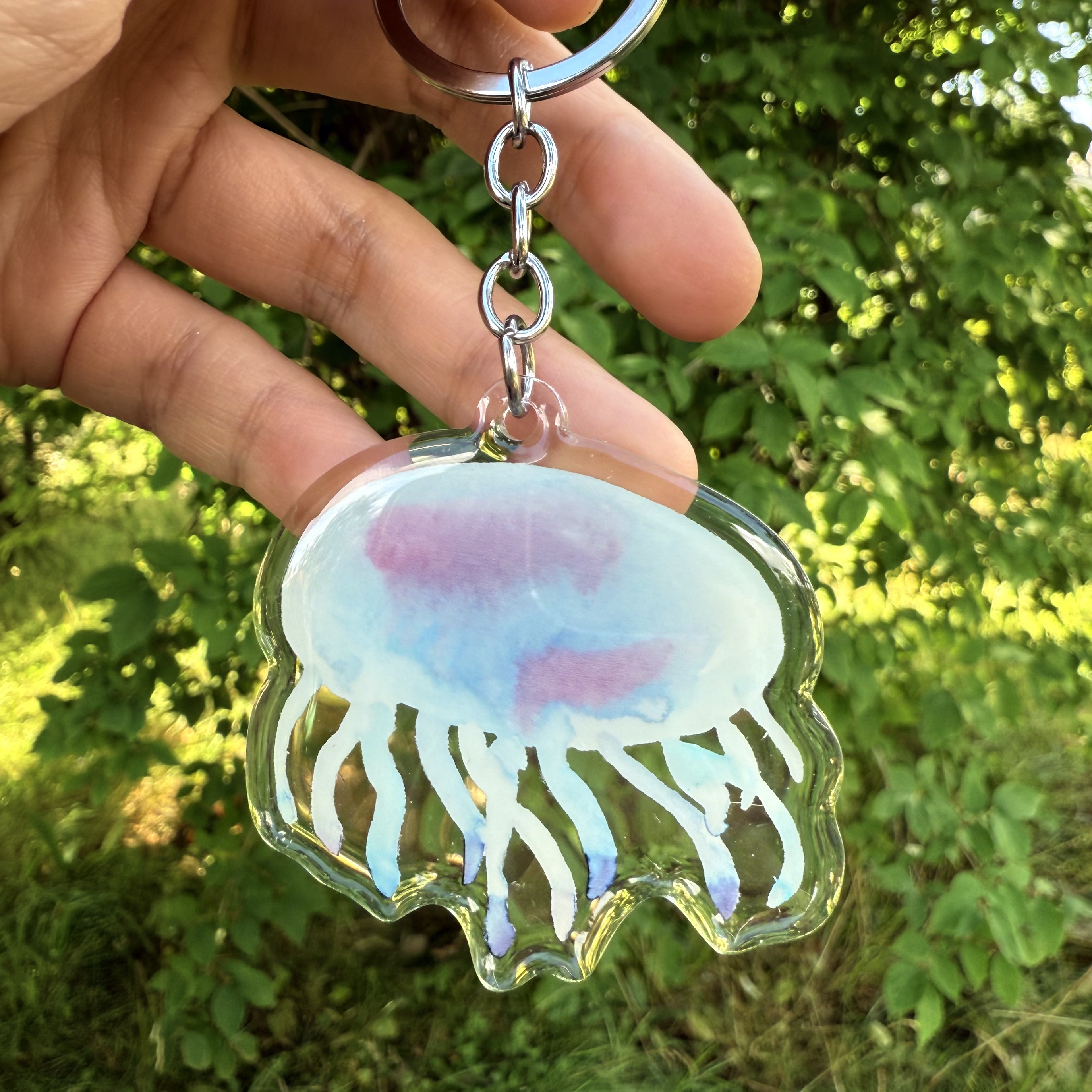 Jellyfish Acrylic Keychain